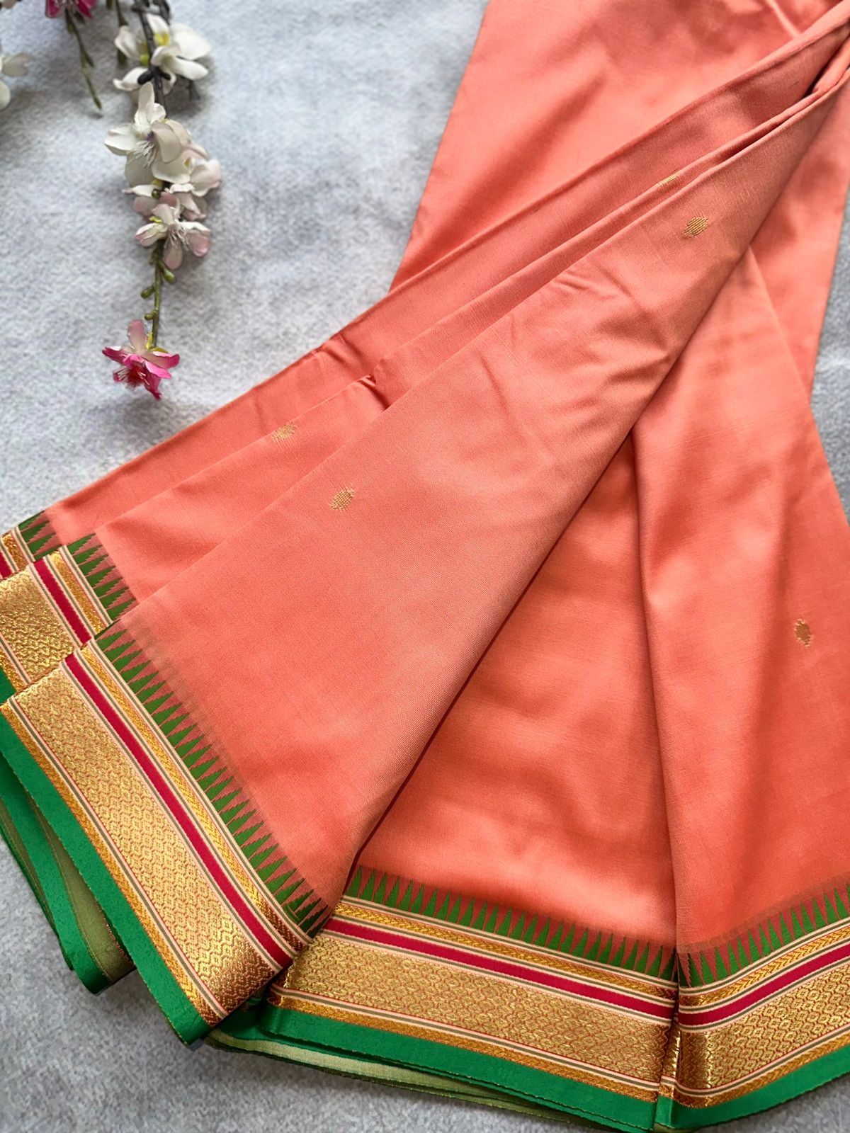 Coral Semi Silk Saree 109