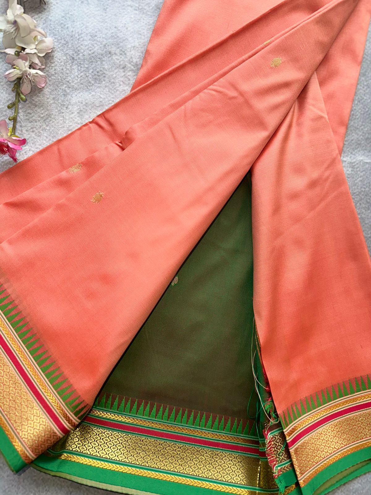 Coral Semi Silk Saree 109