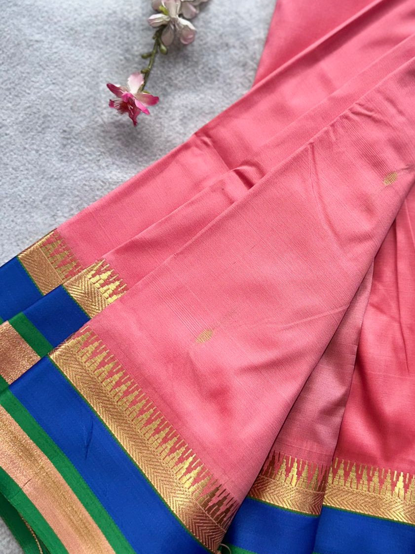 Pink Semi Silk Saree 109