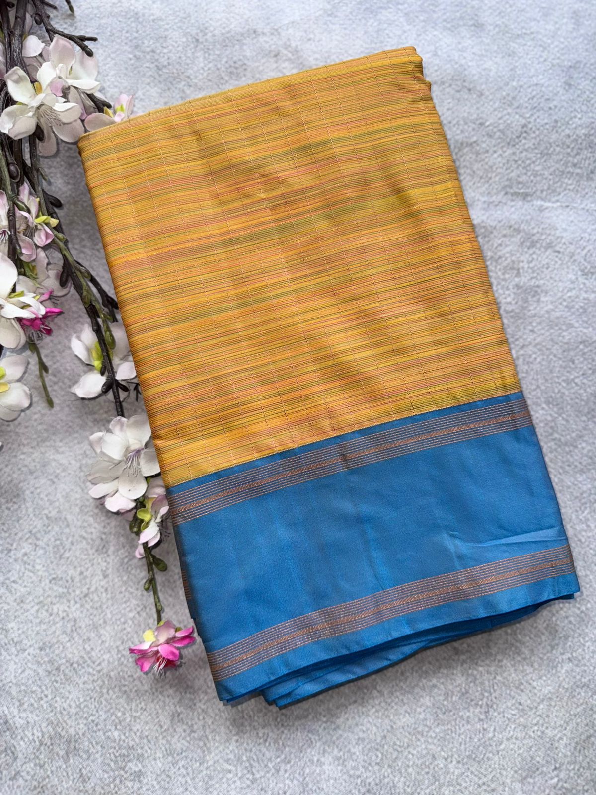 Mustard Semi Silk Saree 109
