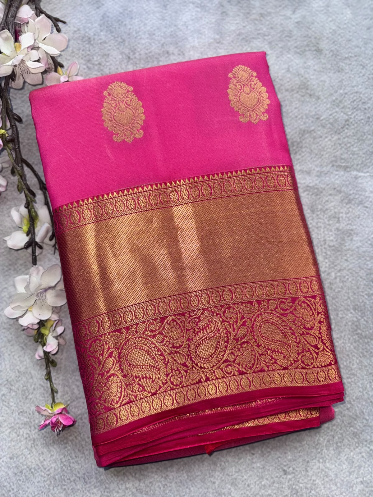 Pink Pure Kanchi Silk Saree 109