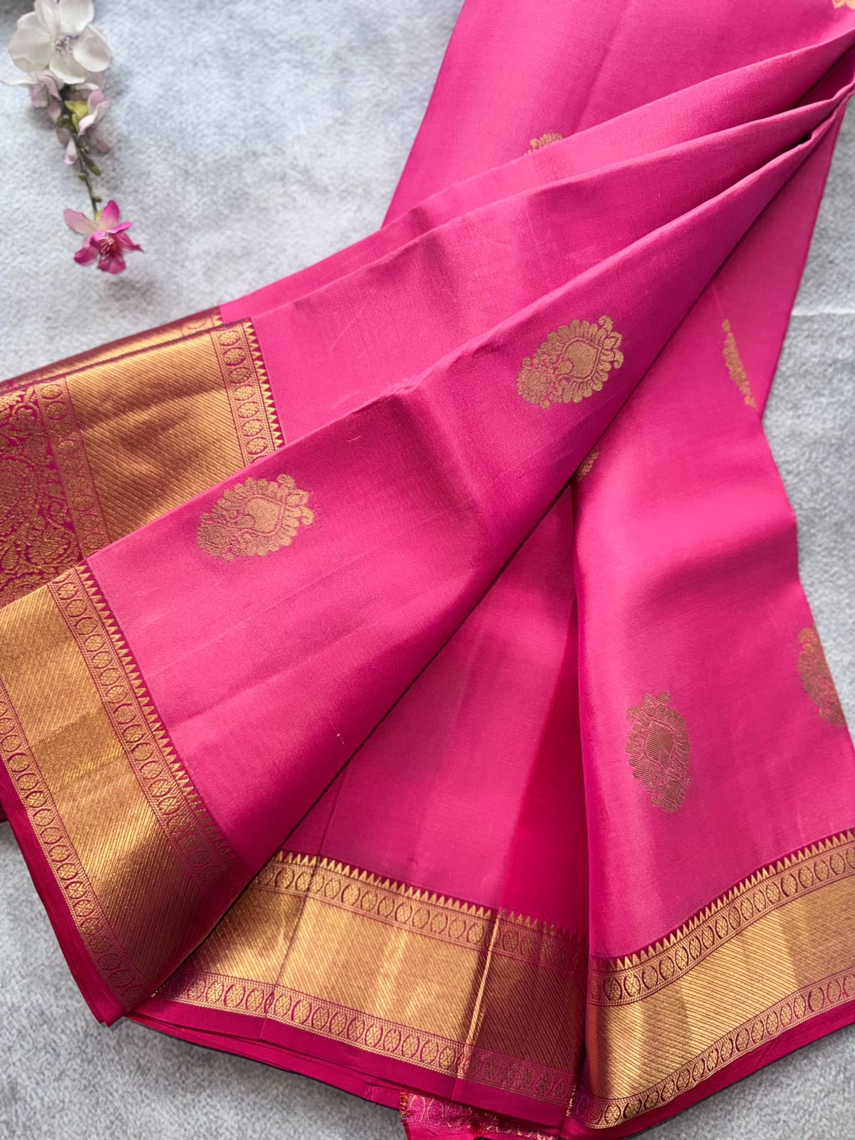 Pink Pure Kanchi Silk Saree 109
