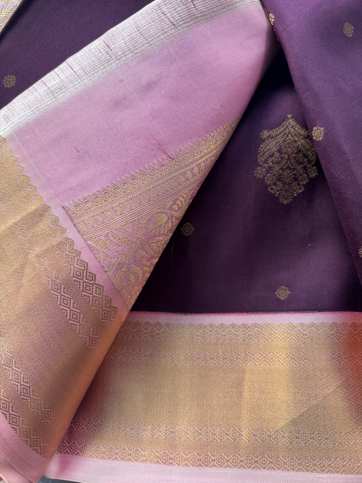 Wine Pure Kanchi Silk Saree 109