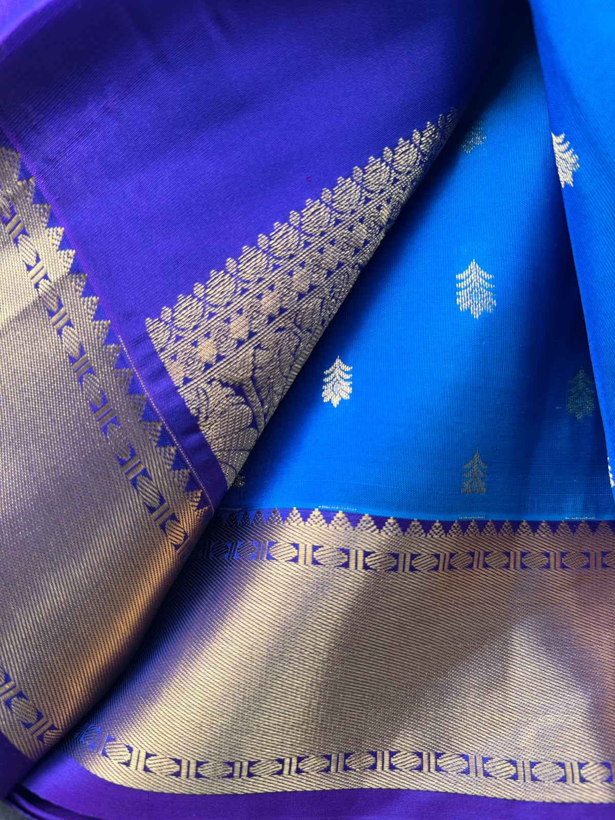 Blue Pure Kanchi Silk Saree 109