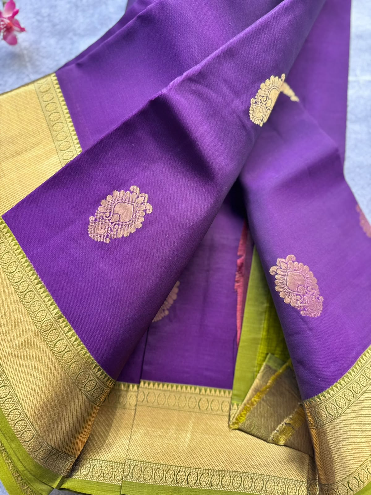 Purple Pure Kanchi Silk Saree 109