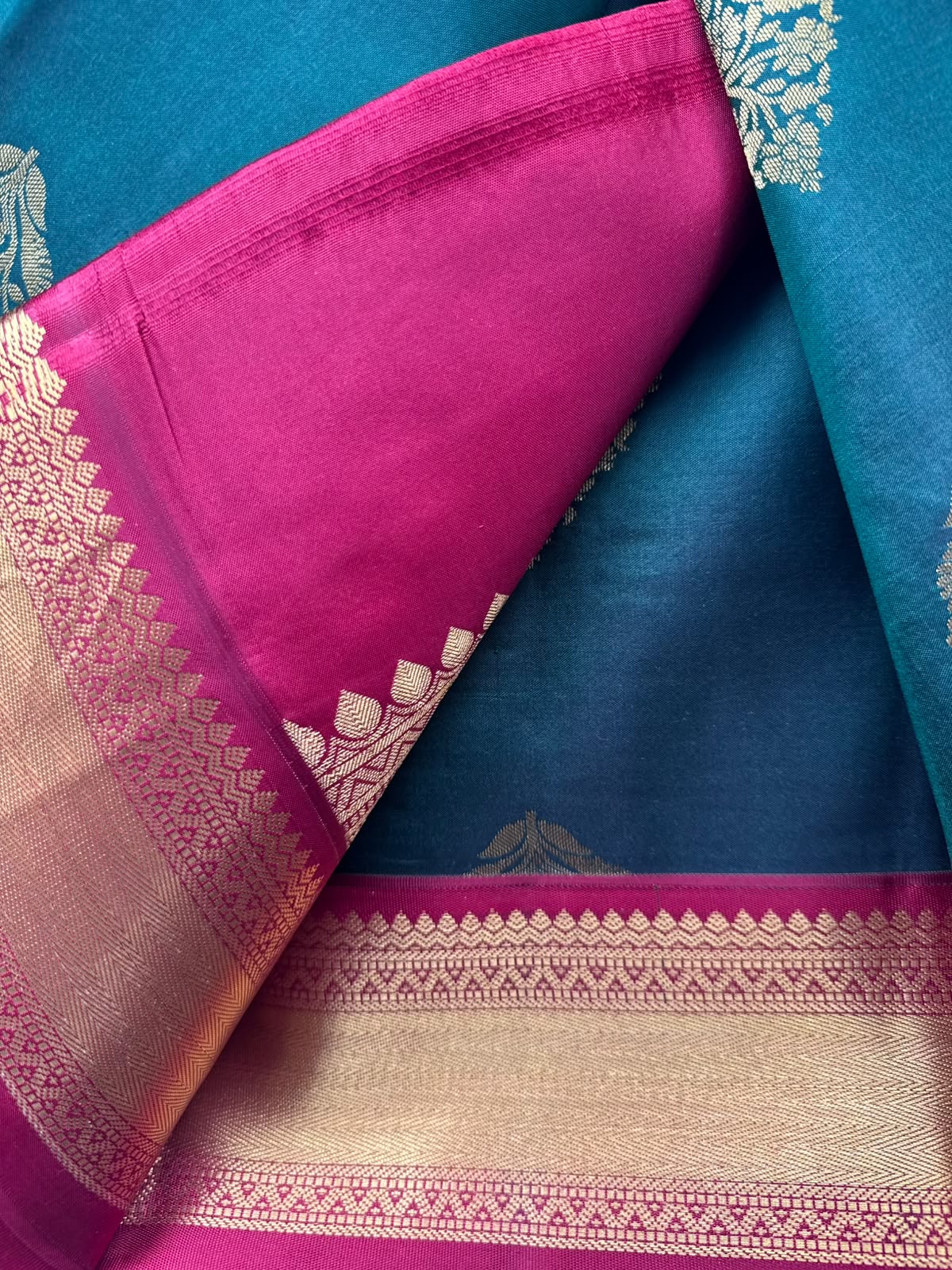 Bottle Green Pure Kanchi Silk Saree 109