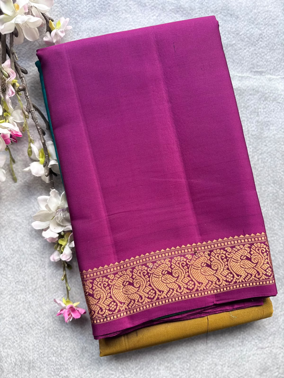 3D Pure Kanchi Silk Saree 109