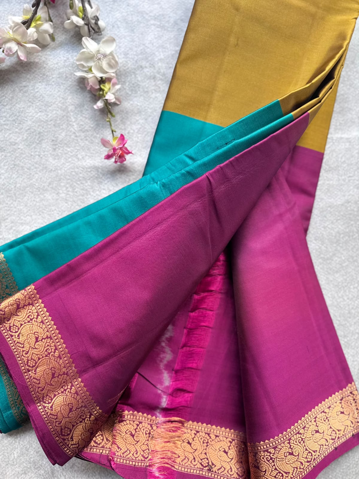 3D Pure Kanchi Silk Saree 109