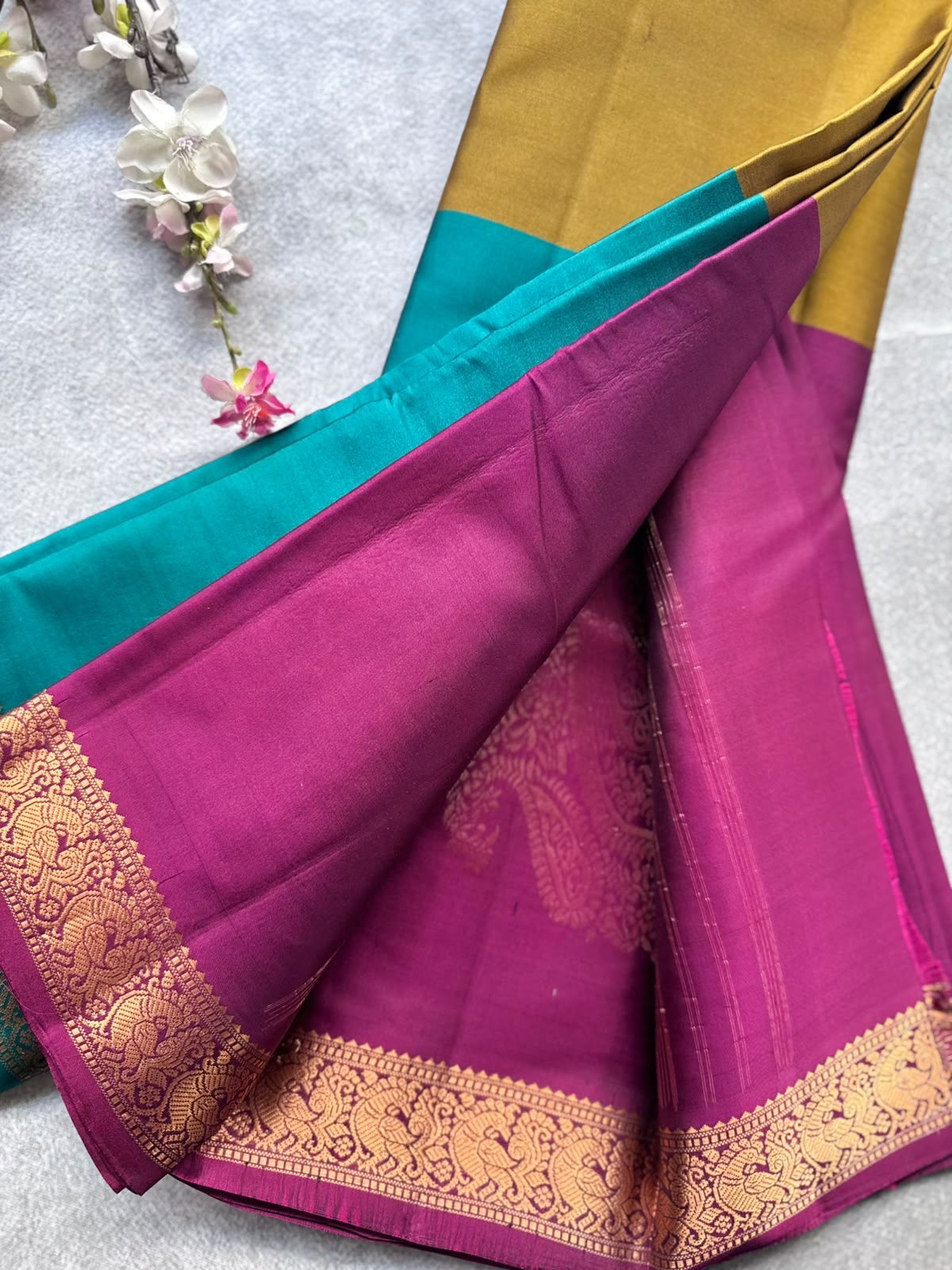 3D Pure Kanchi Silk Saree 109
