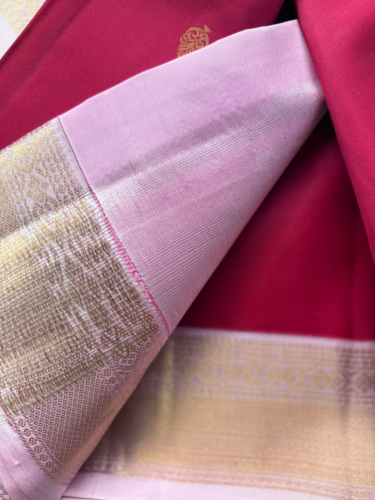 Red Pure Kanchi Silk Saree 109