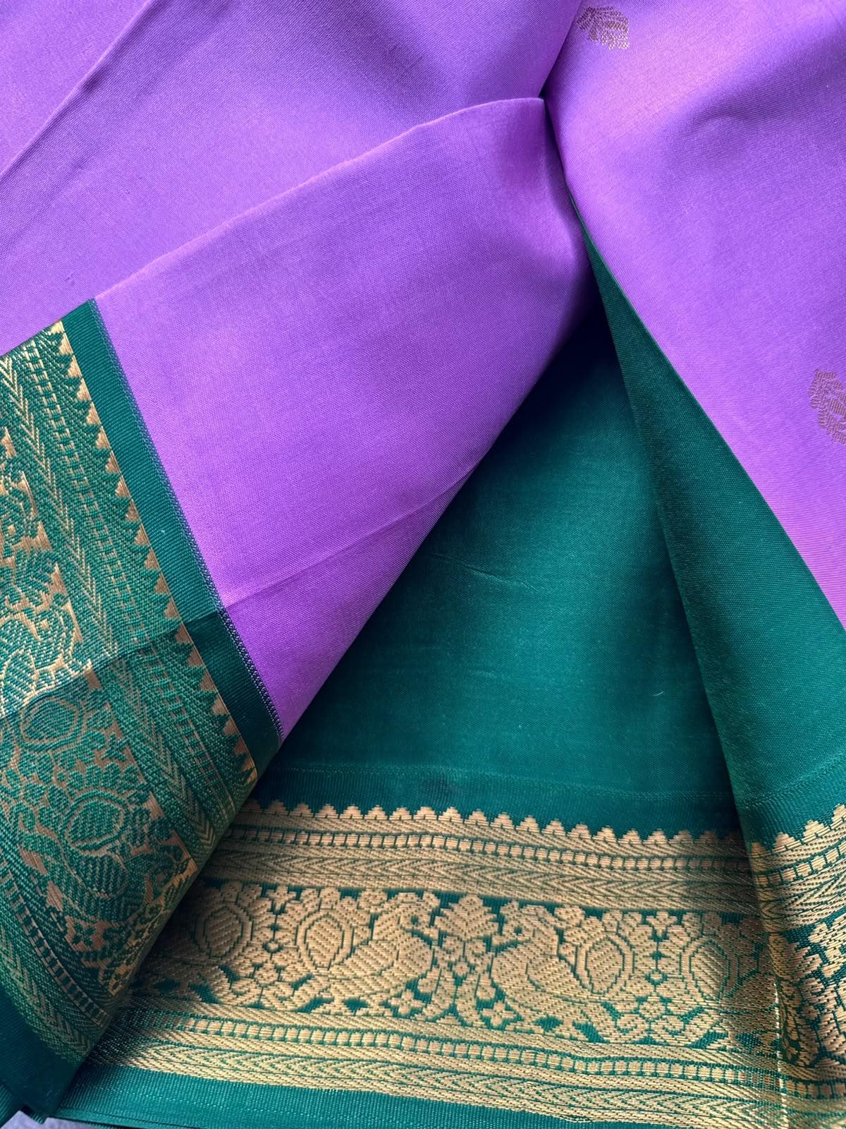 Lavender Pure Kanchi Silk Saree 109