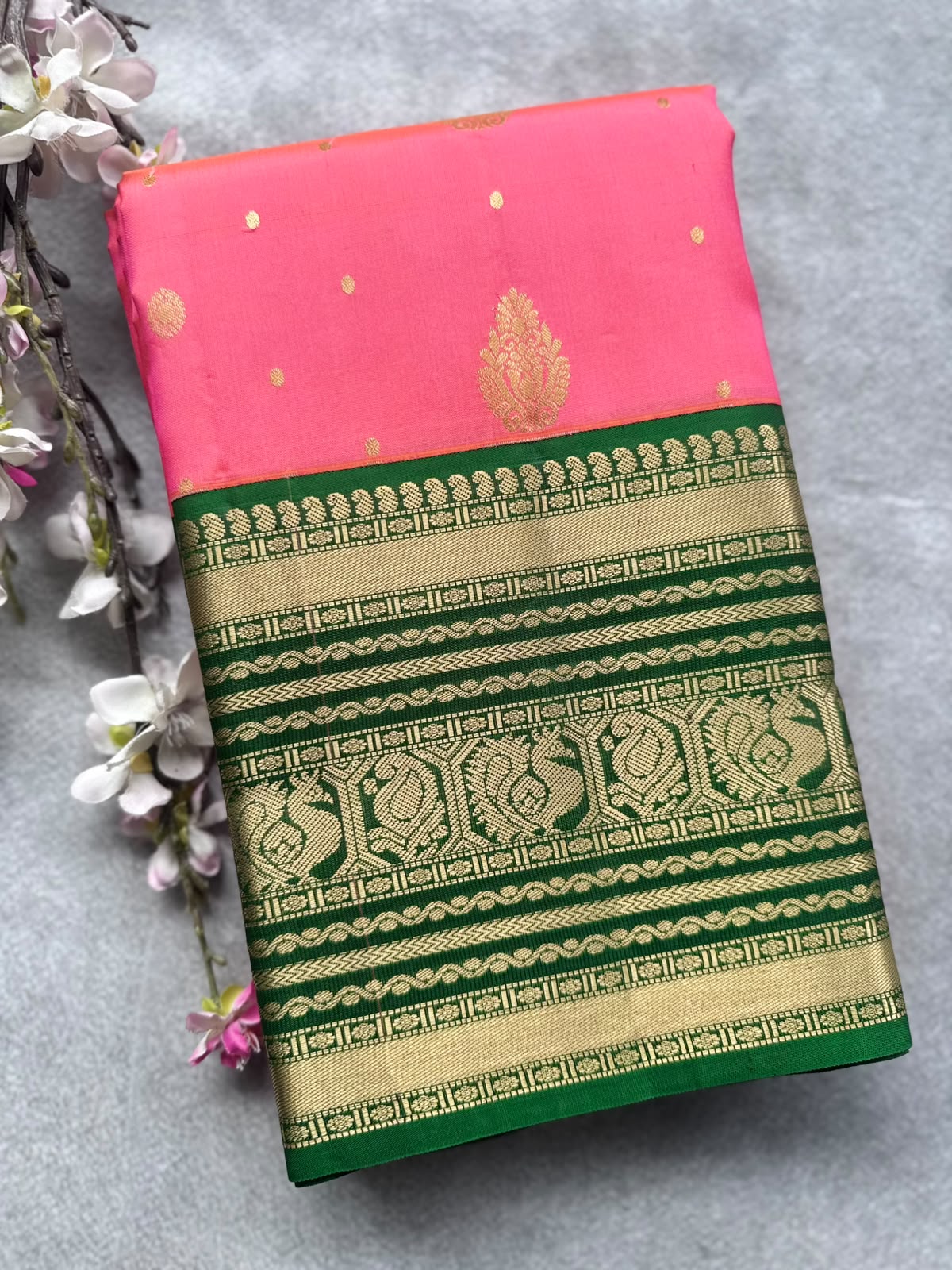 Pink Pure Kanchi Silk Saree 109