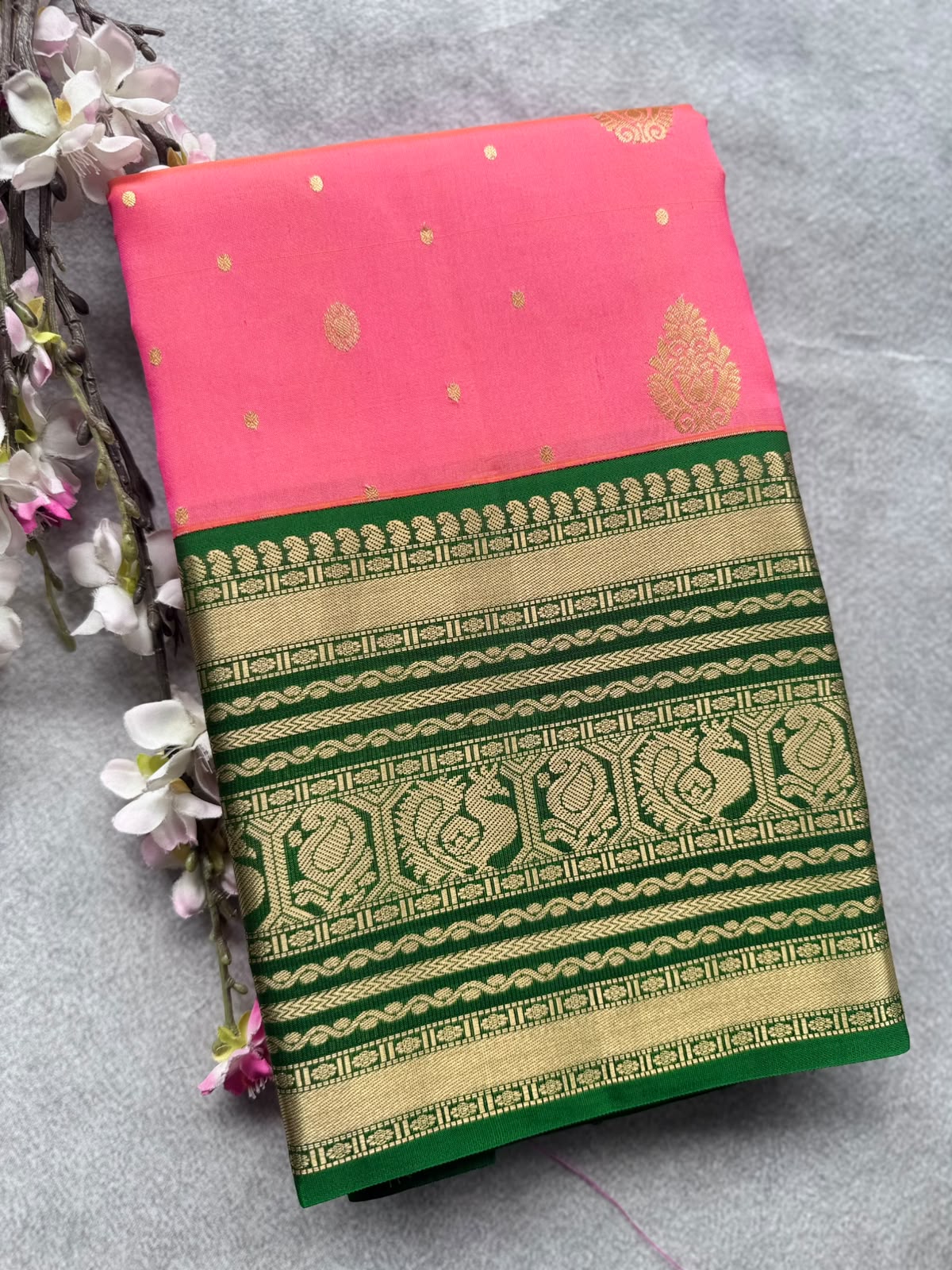 Pink Pure Kanchi Silk Saree 109