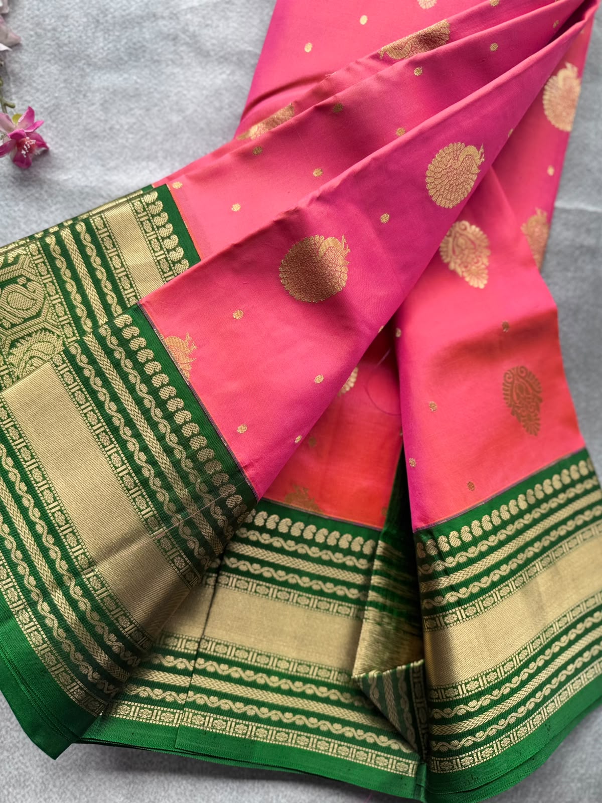 Pink Pure Kanchi Silk Saree 109