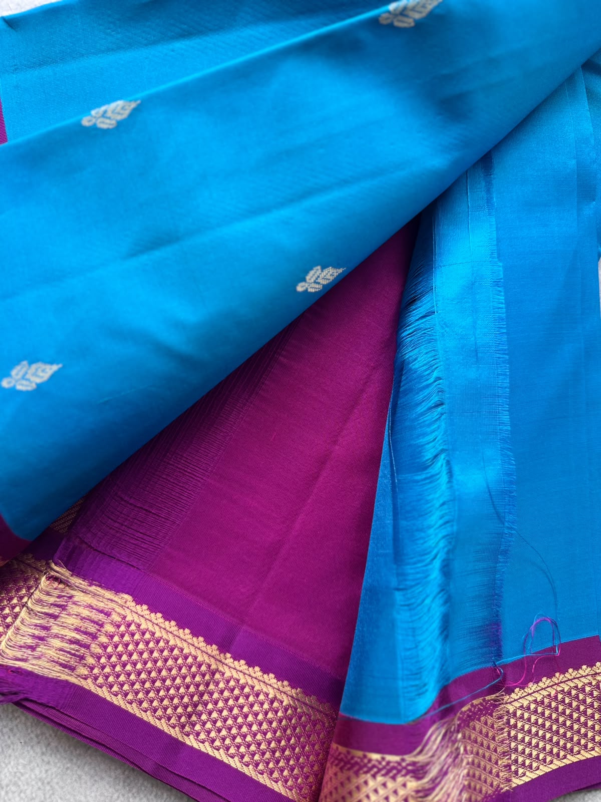 Blue Pure Kanchi Silk Saree 109