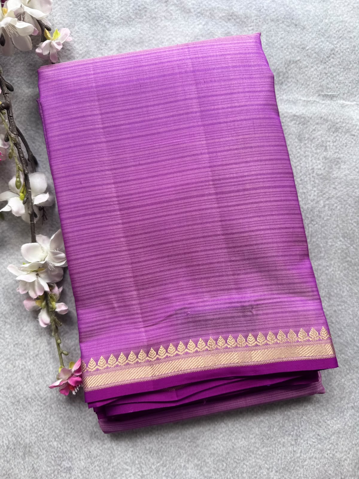Mauve Pure Kanchi Silk Saree 109