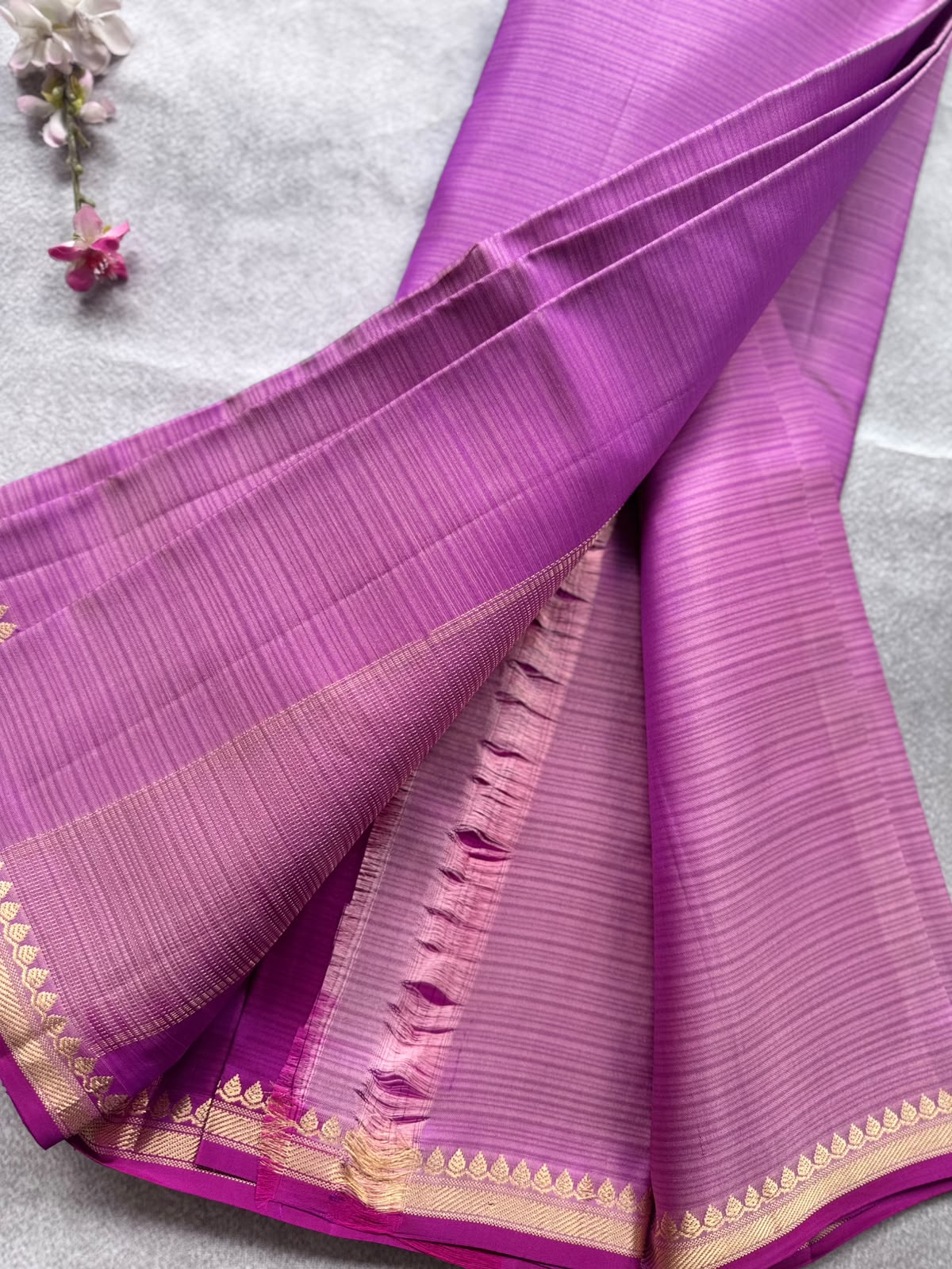 Mauve Pure Kanchi Silk Saree 109