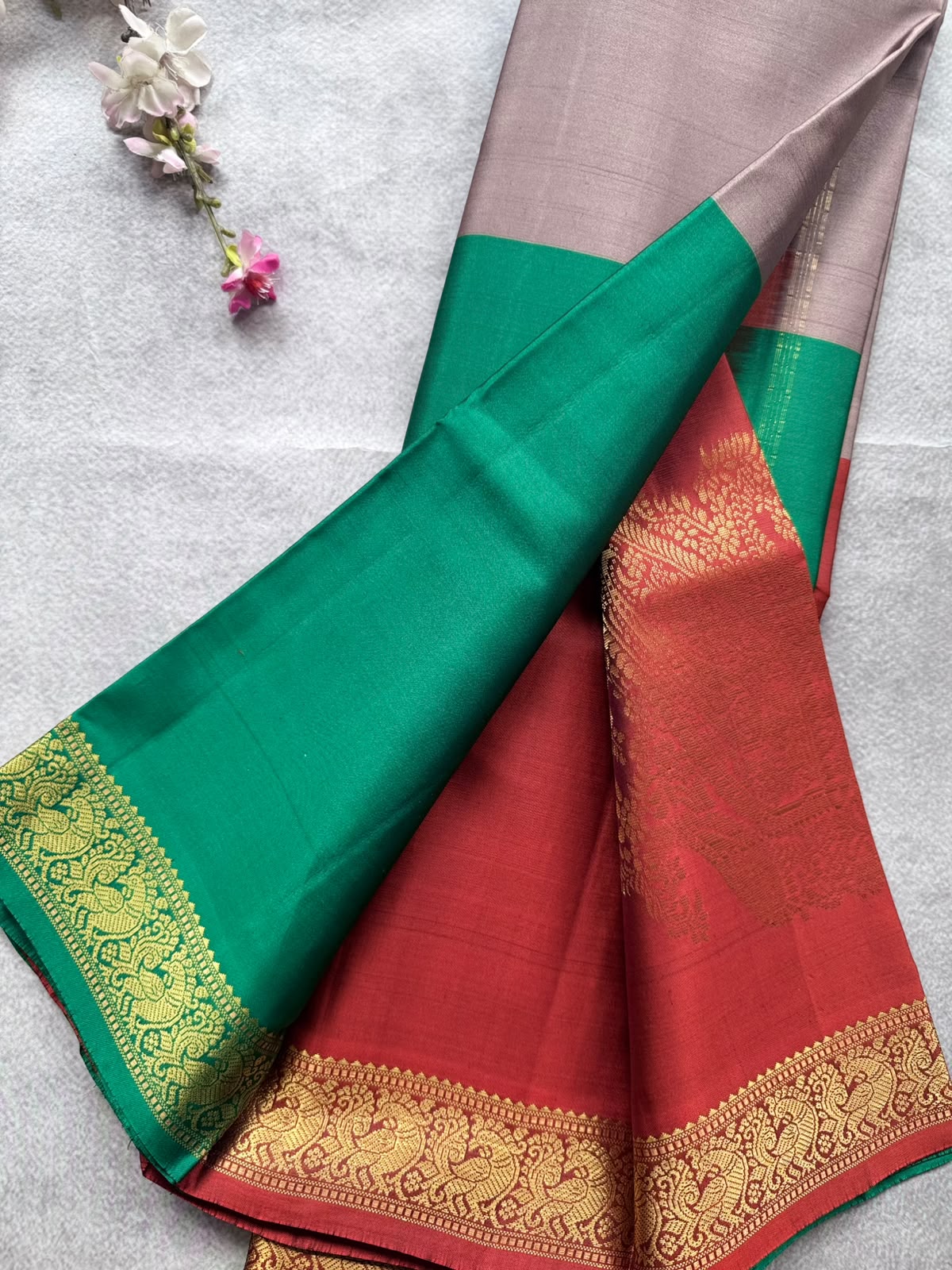 3D Pure Kanchi Silk Saree 109