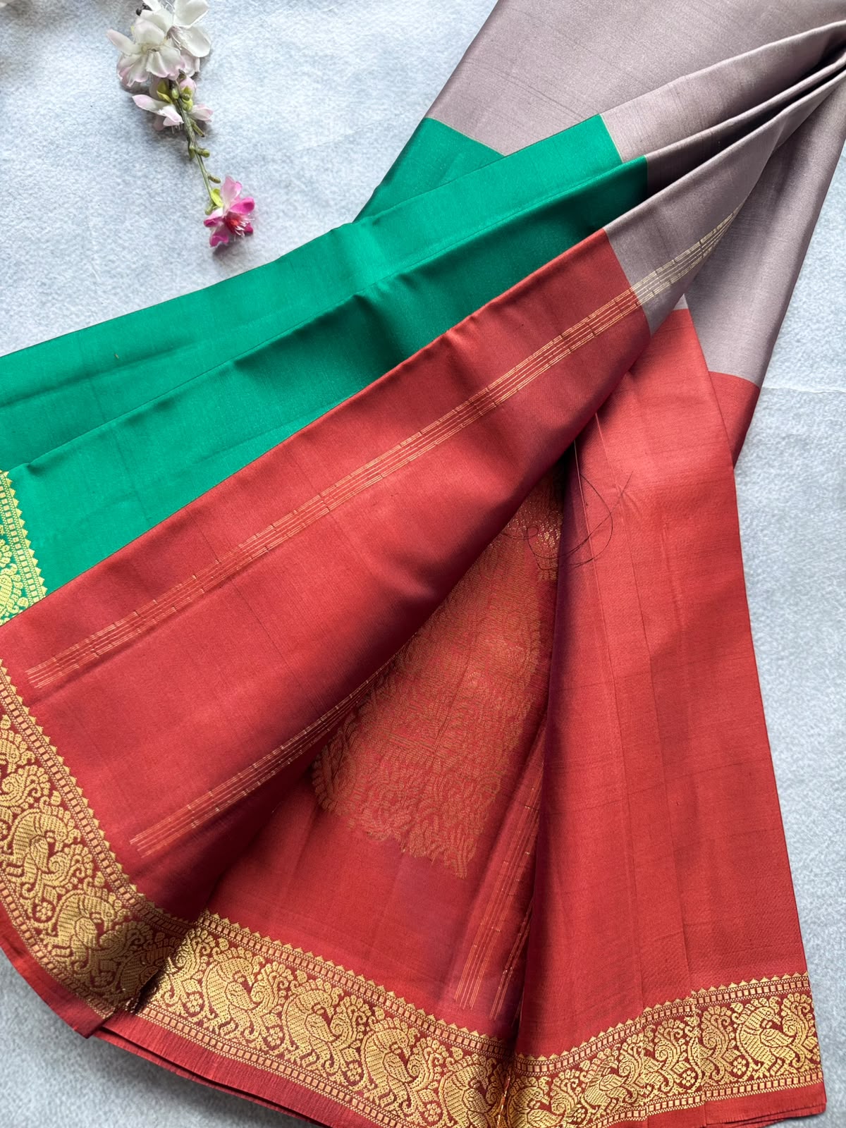 3D Pure Kanchi Silk Saree 109