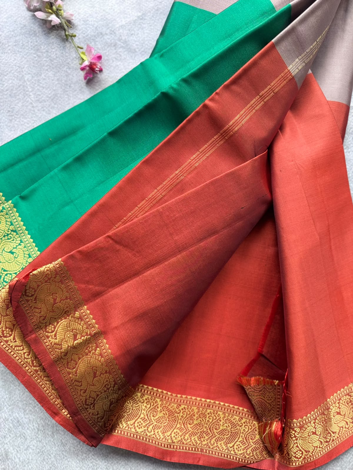 3D Pure Kanchi Silk Saree 109