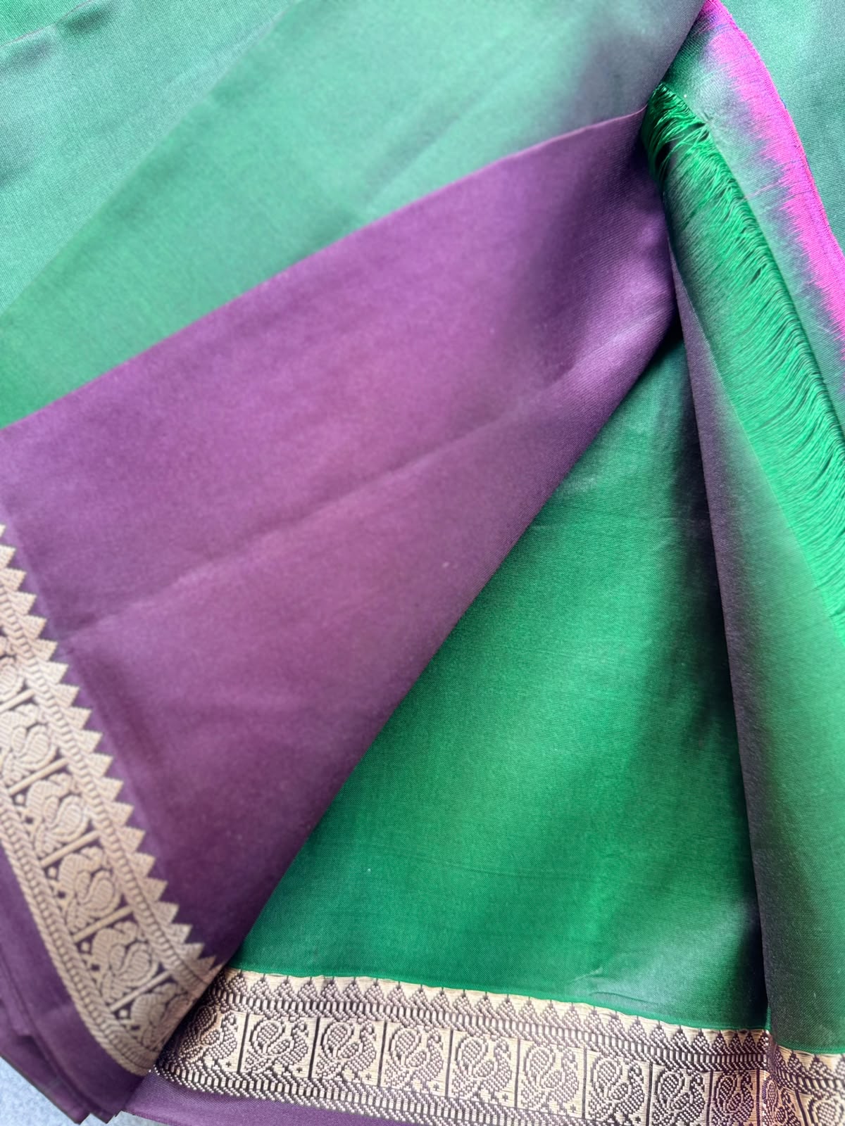 Green Pure Kanchi Silk Saree 109