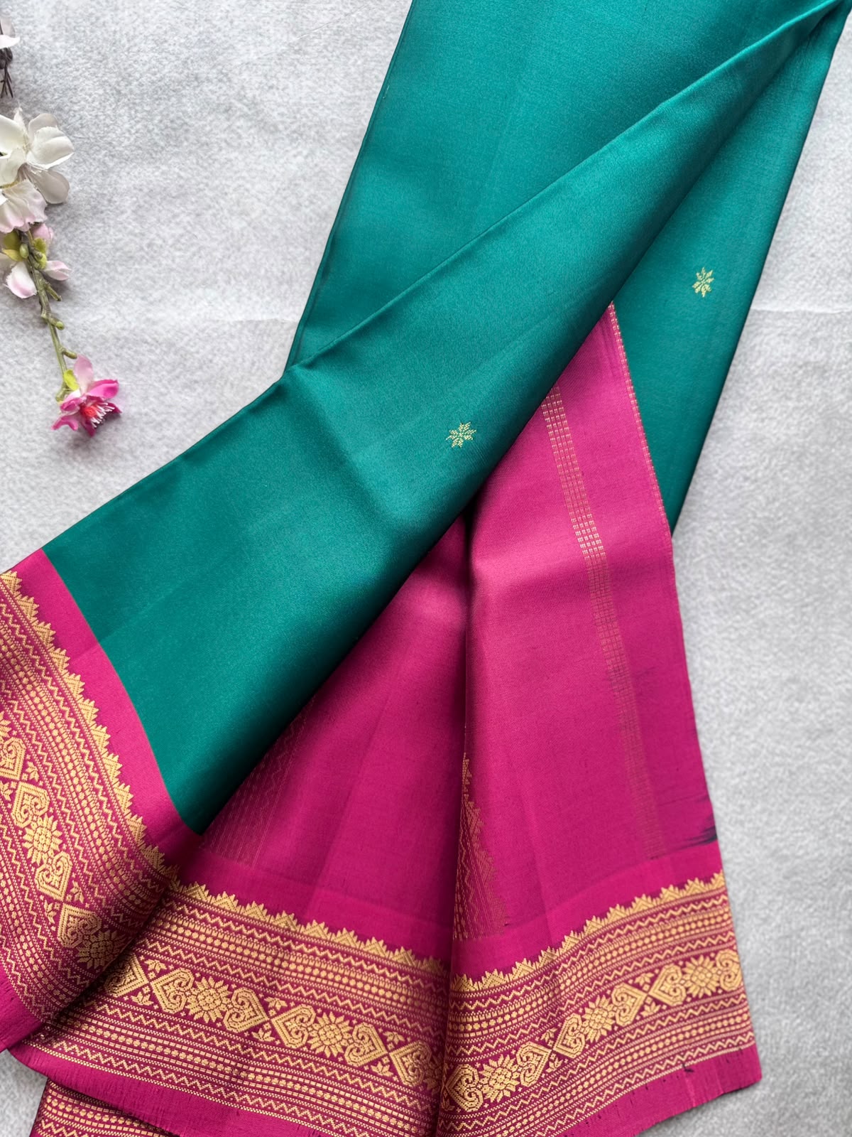 Green Pure Kanchi Silk Saree 109