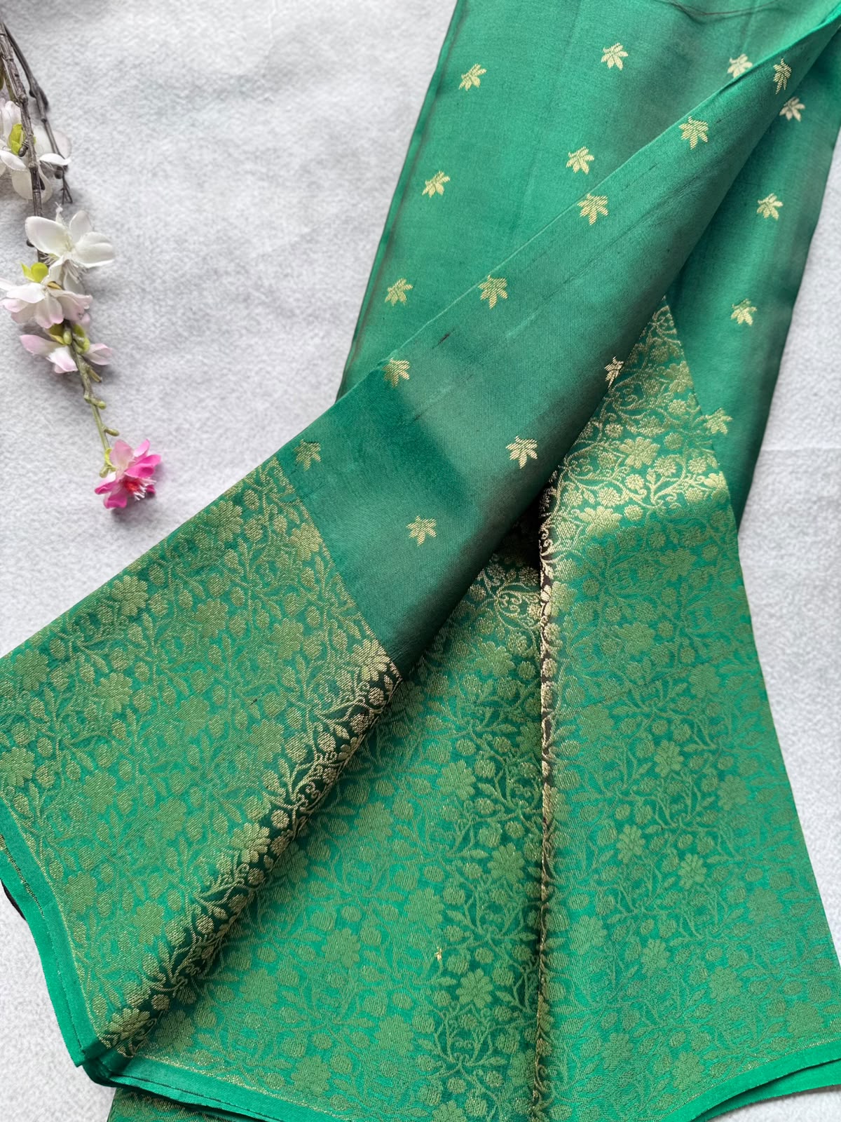 Green Pure Kanchi Silk Saree 109