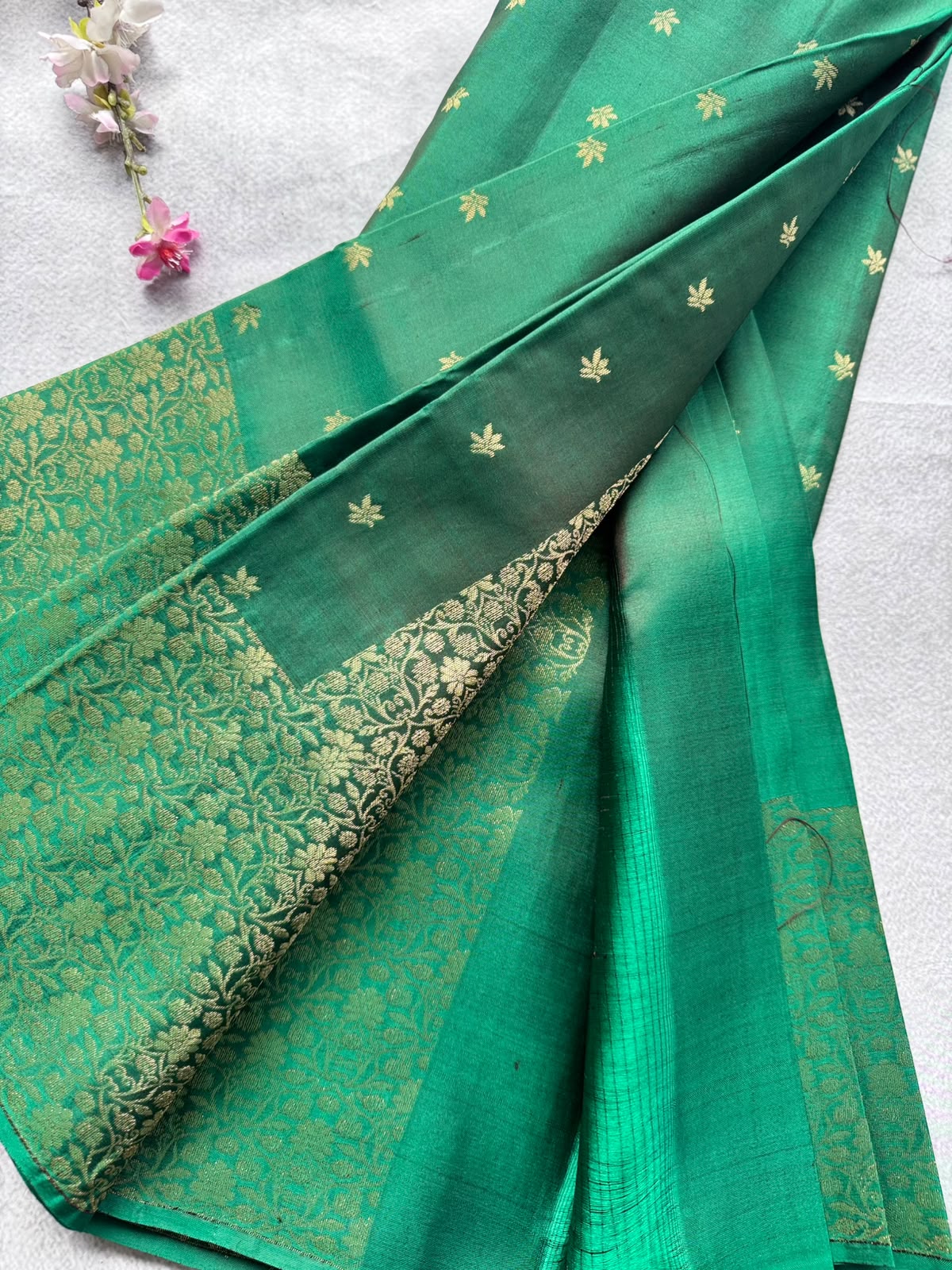 Green Pure Kanchi Silk Saree 109