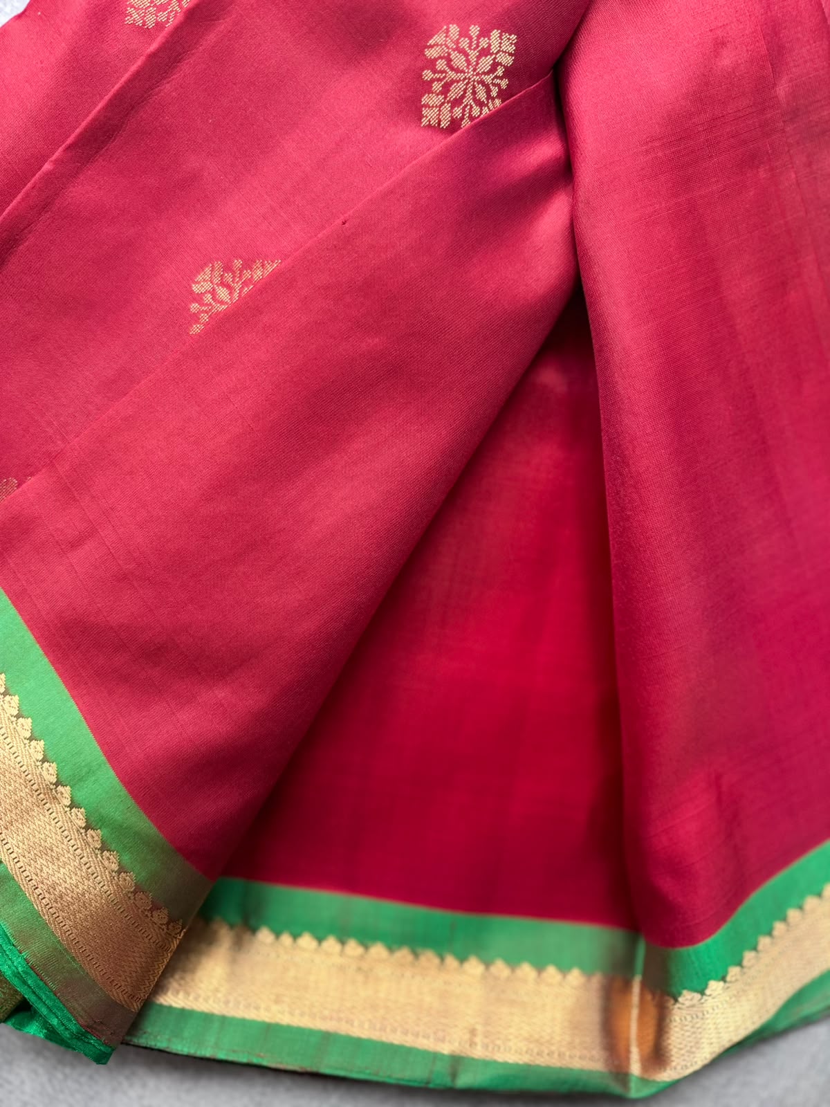 Red Pure Kanchi Silk Saree 109
