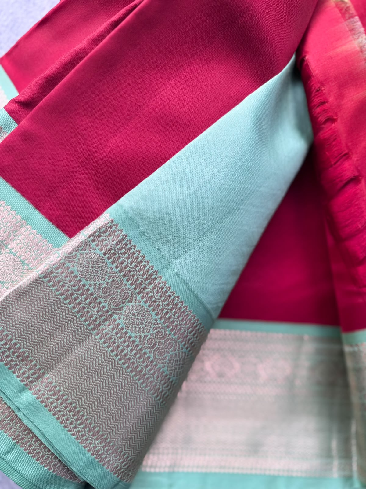 Red Pure Kanchi Silk Saree 109