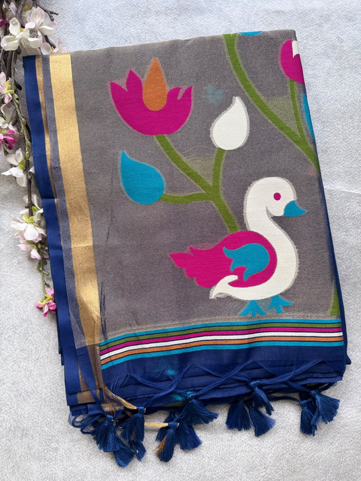 Navy Blue Paithani Saree 109
