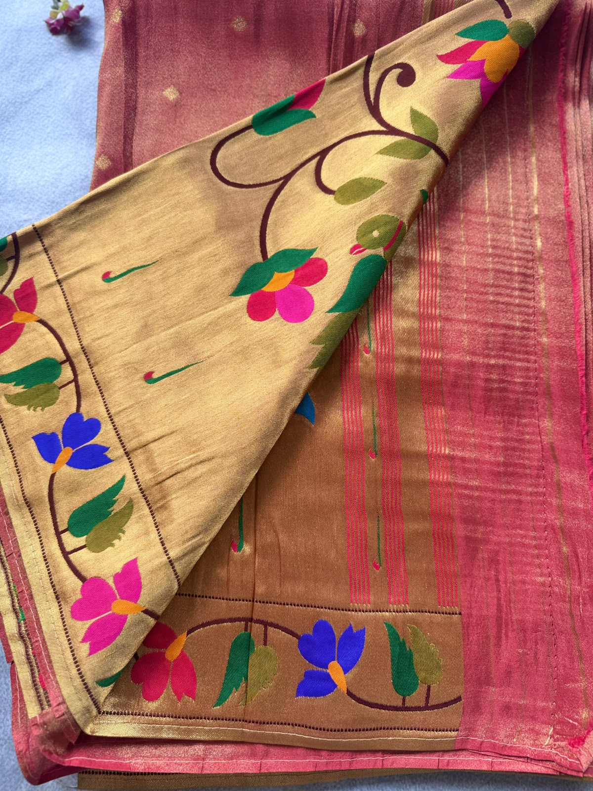 Red Pure Tissue Paithani Saree 109