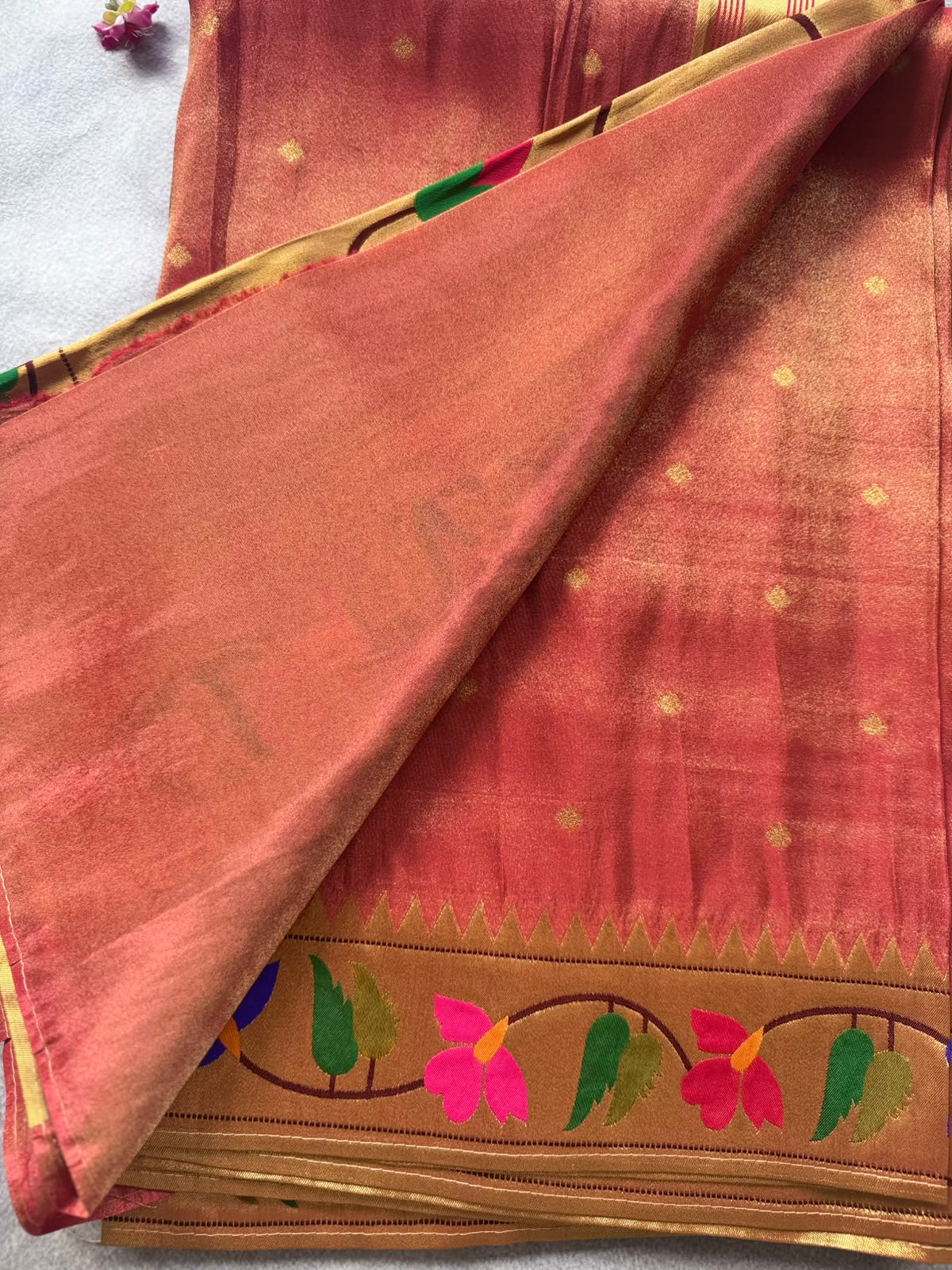 Red Pure Tissue Paithani Saree 109