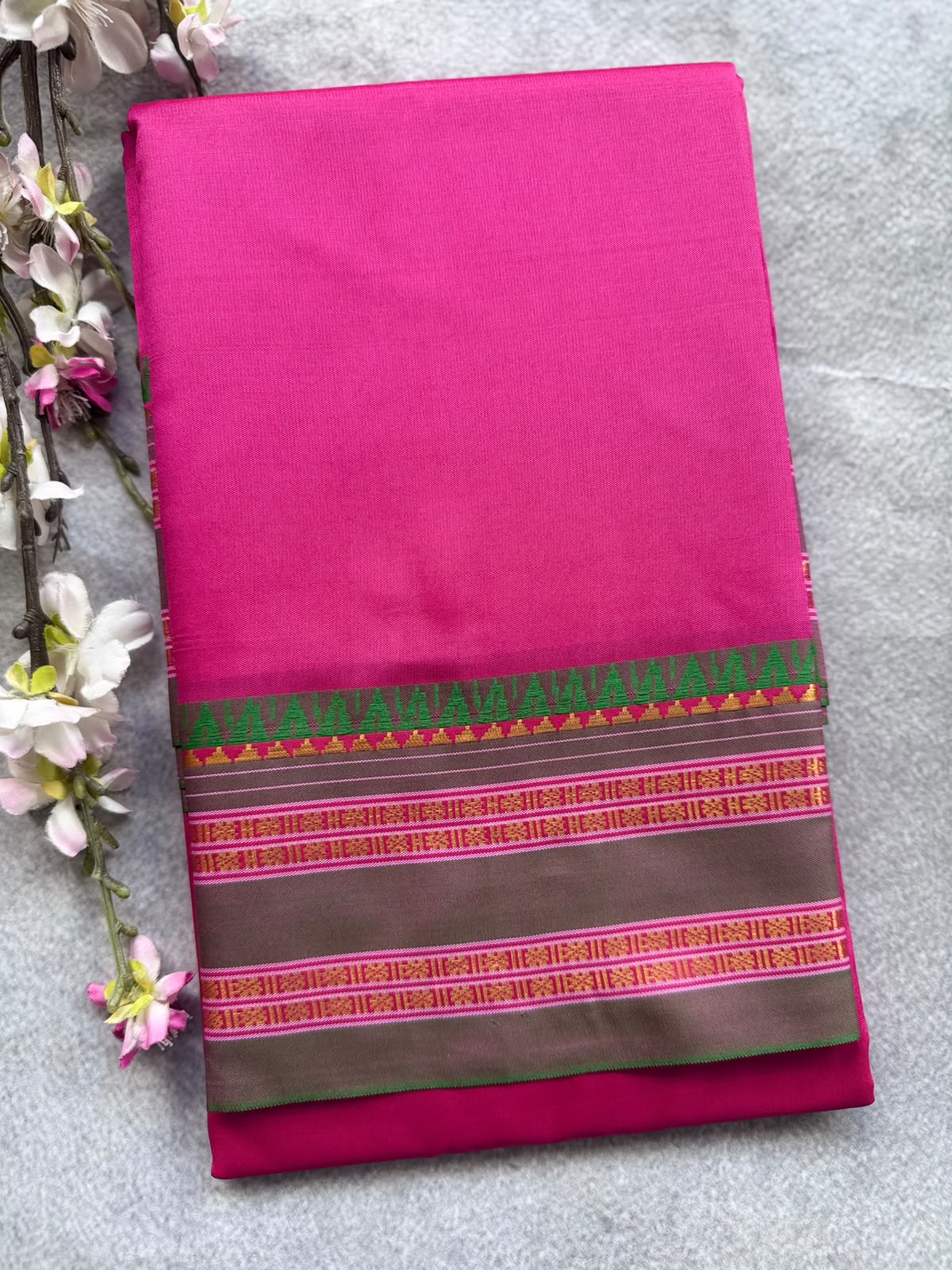 Pink Semi Silk Saree 109