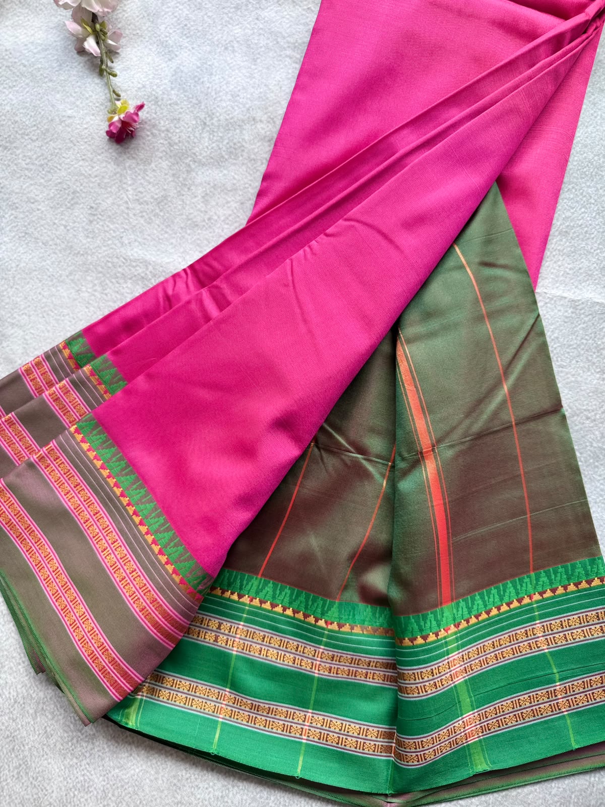 Pink Semi Silk Saree 109