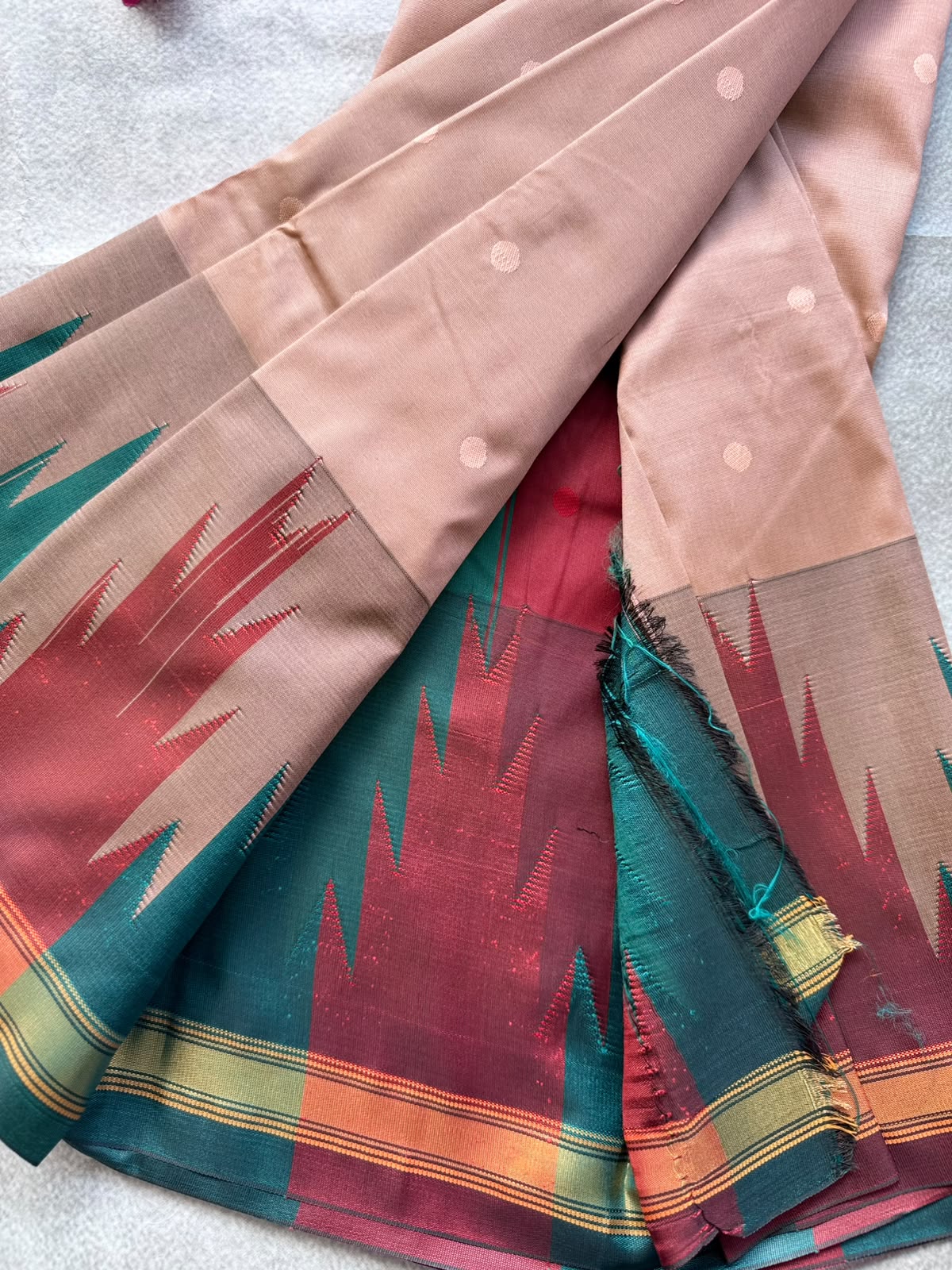 Peach Semi Silk Saree 109