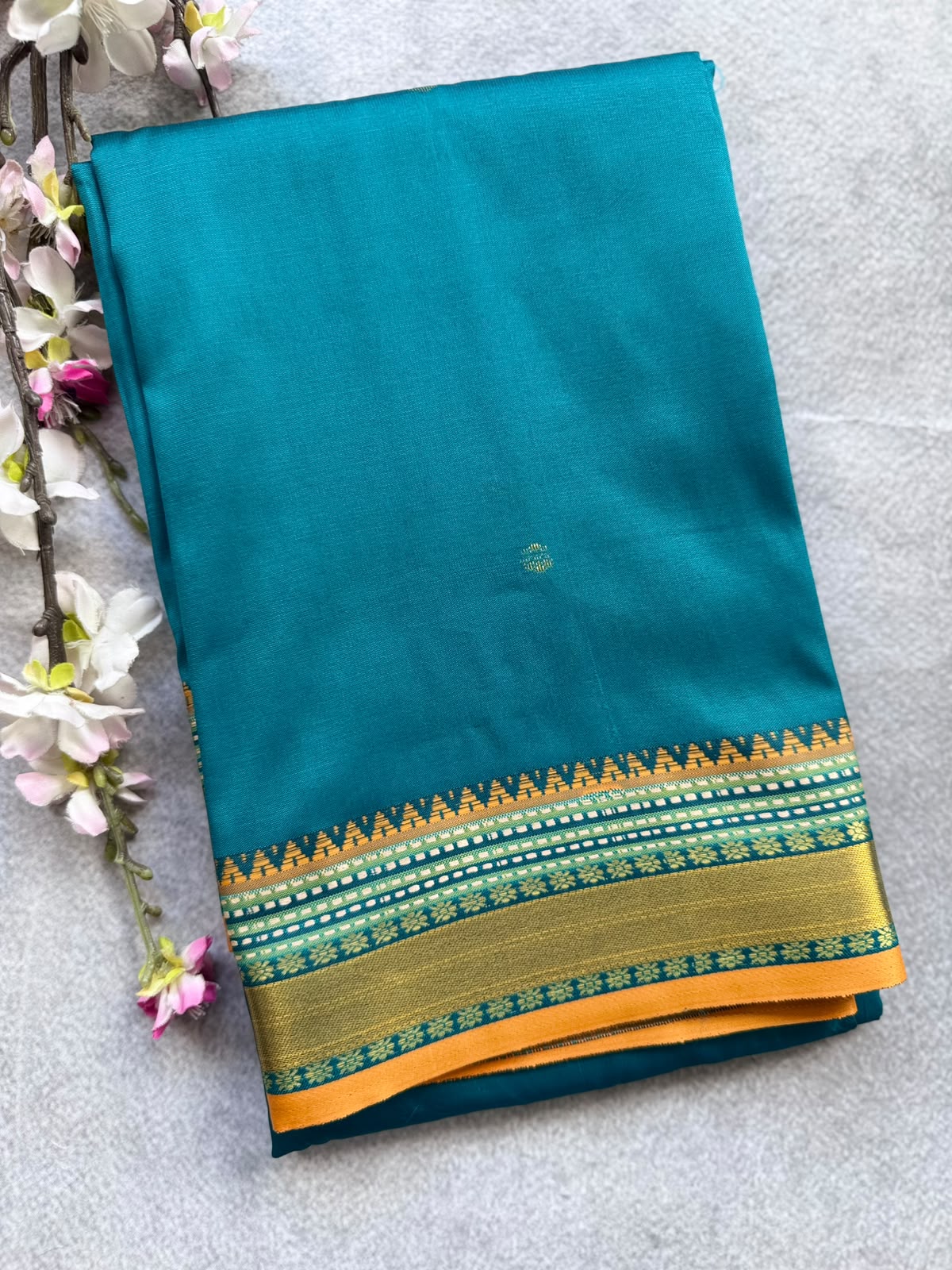 Green Semi Silk Saree 109