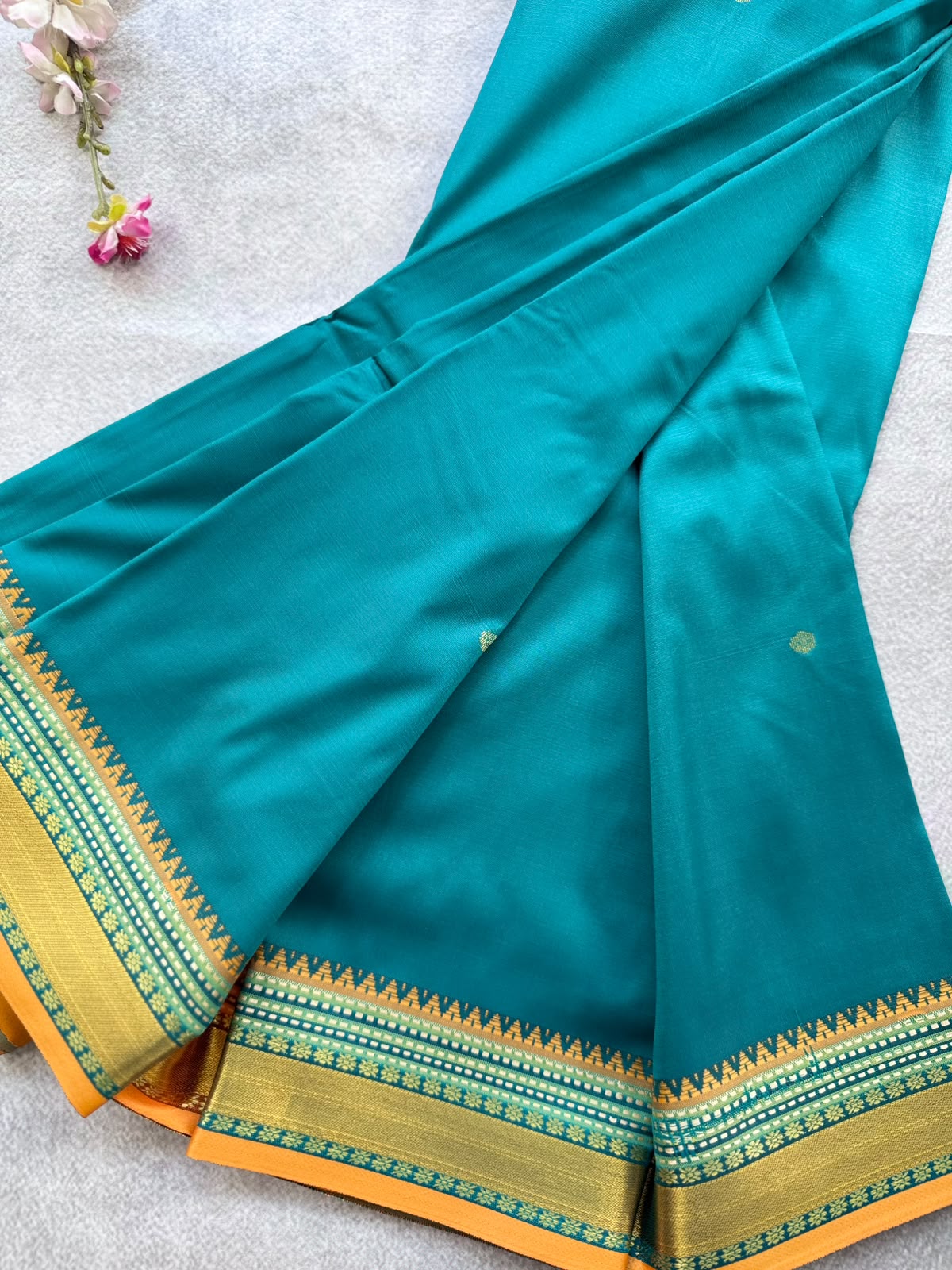 Green Semi Silk Saree 109