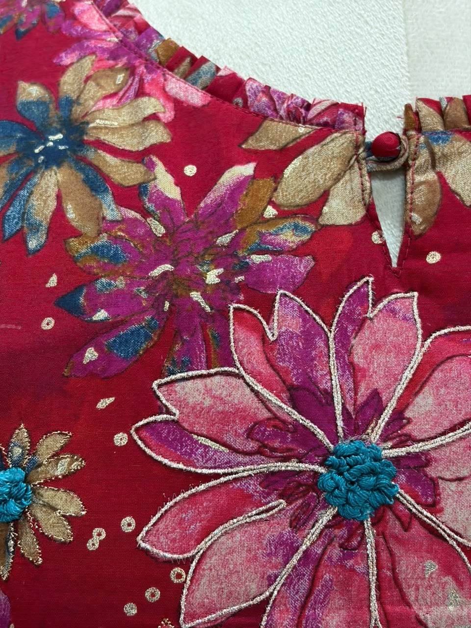 Pink Satine Silk 1 pcs kurtha 124