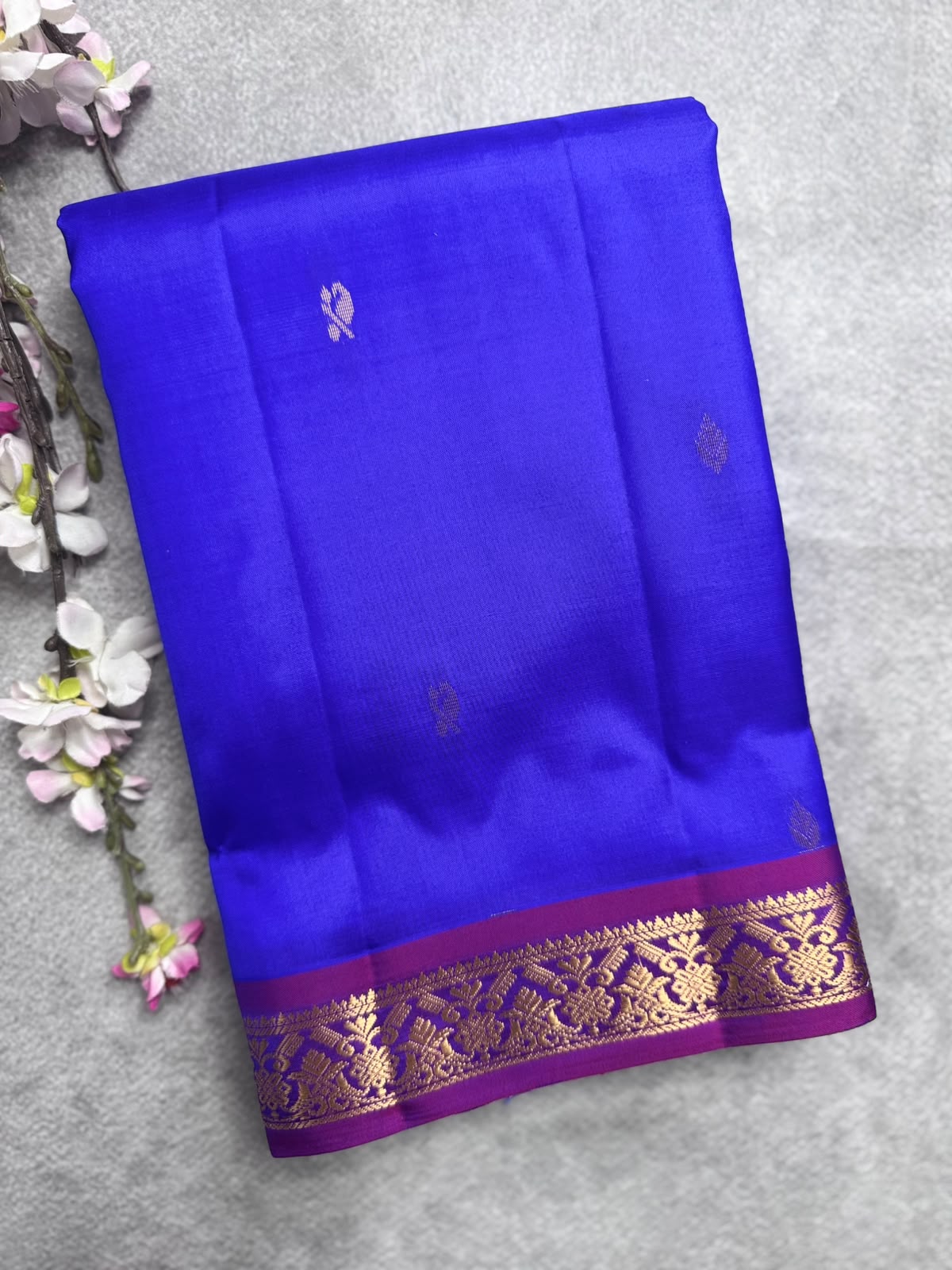 Royal Blue Pure Kanchi Silk Saree 109