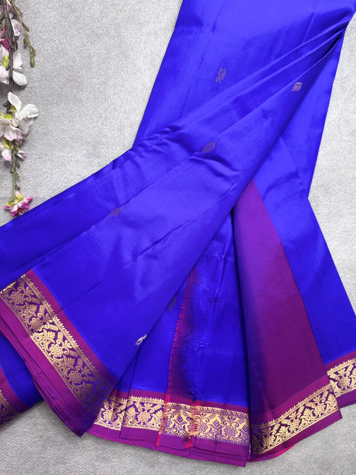Royal Blue Pure Kanchi Silk Saree 109