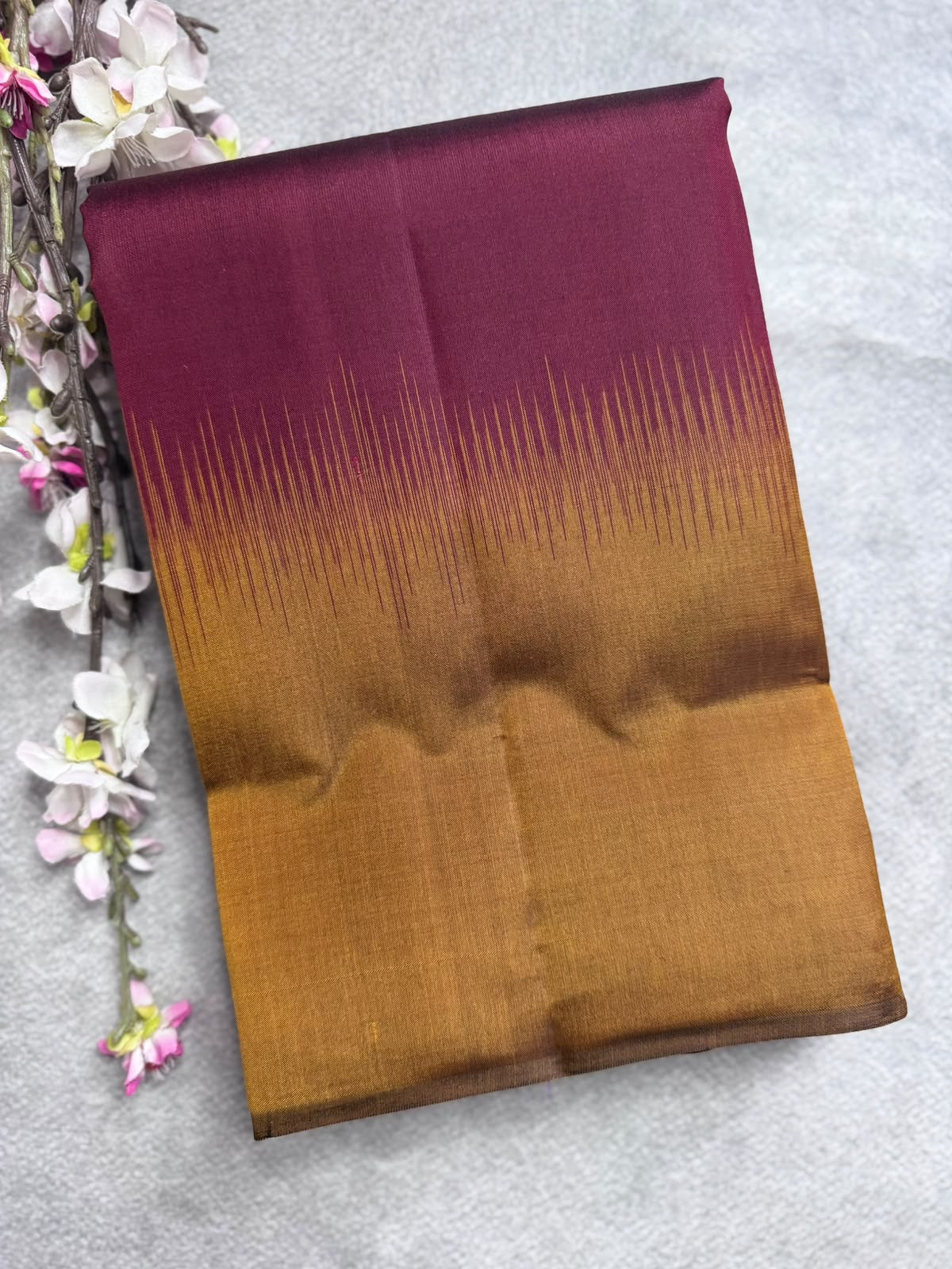 Maroon Pure Kanchi Silk Saree 109