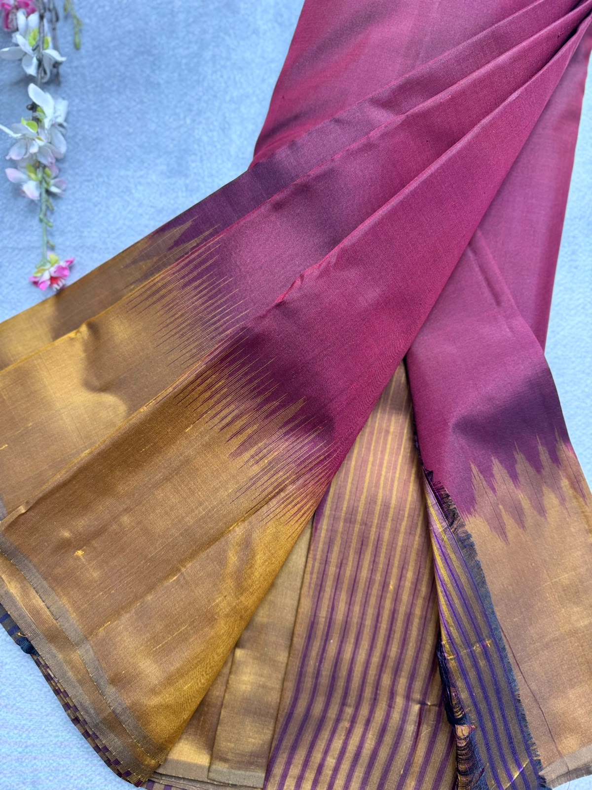 Maroon Pure Kanchi Silk Saree 109