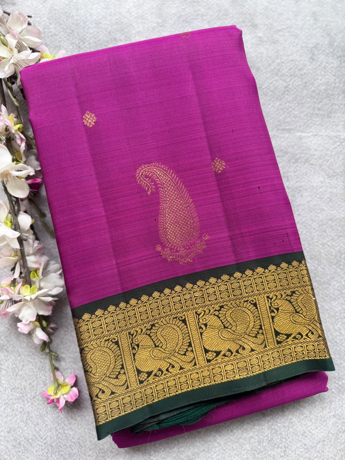 Magenta Pure Kanchi Silk Saree 109