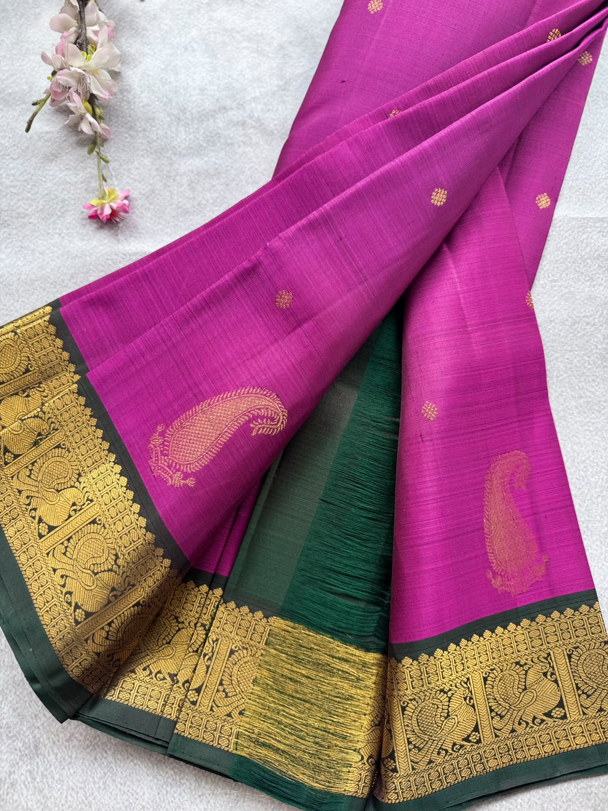 Magenta Pure Kanchi Silk Saree 109