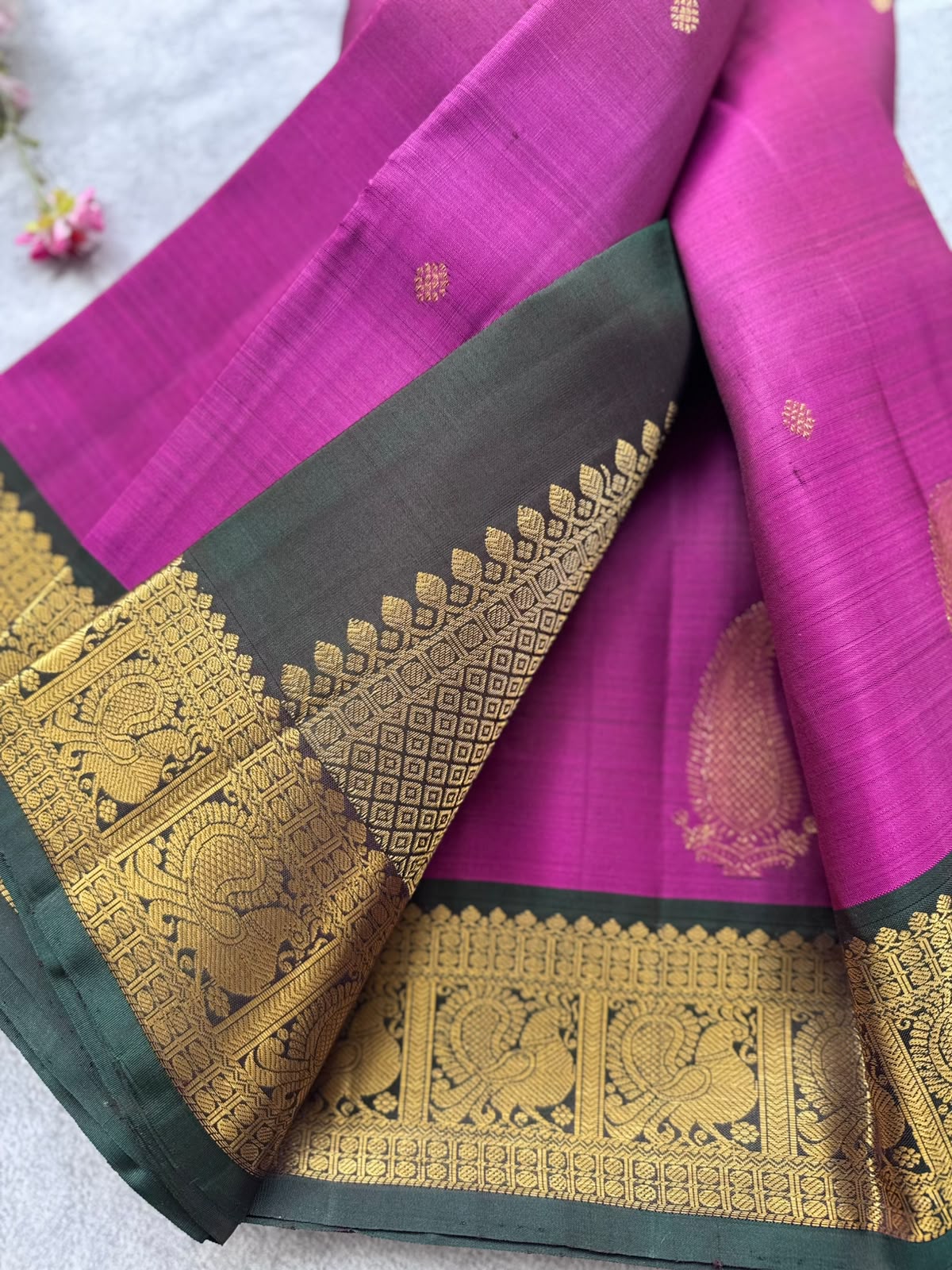 Magenta Pure Kanchi Silk Saree 109