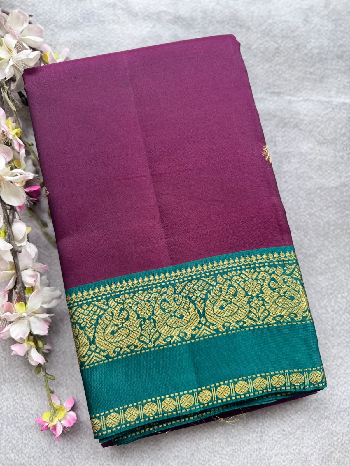 Wine Pure Kanchi Silk Saree 109