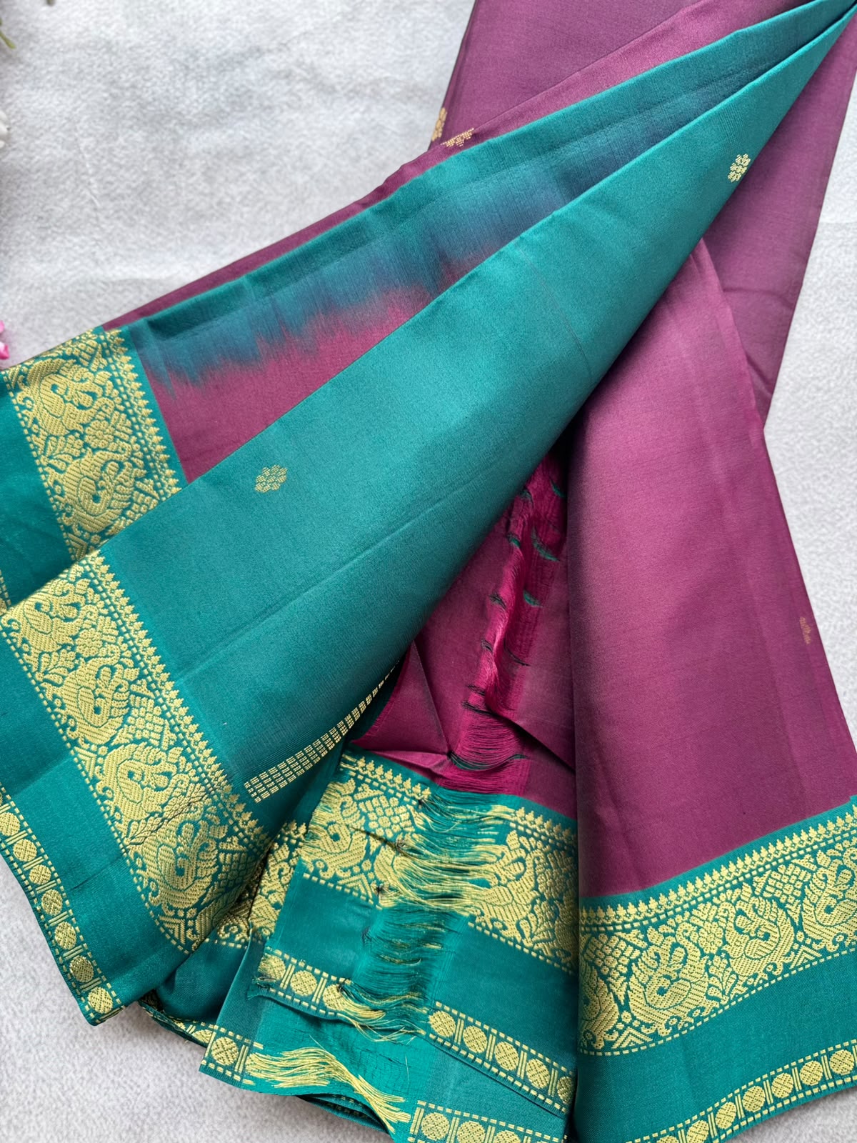 Wine Pure Kanchi Silk Saree 109
