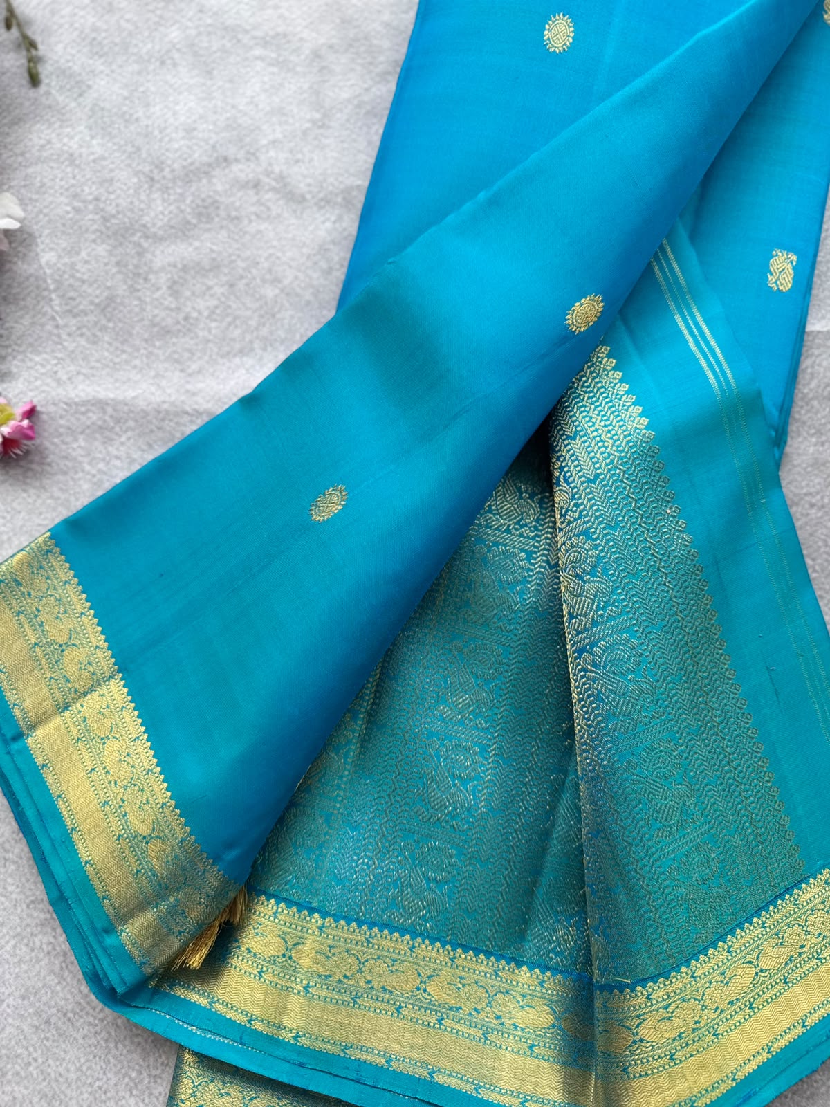Blue Pure Kanchi Silk Saree 109