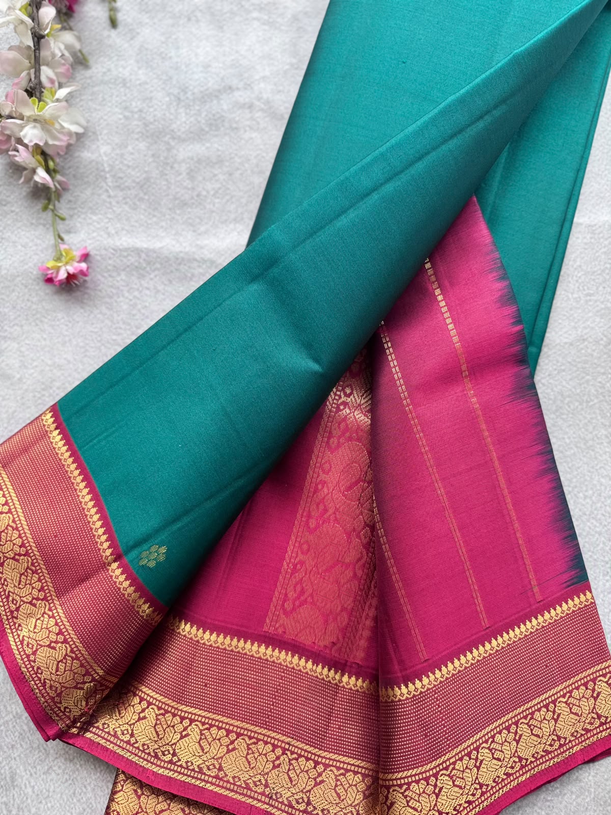 Green Pure Kanchi Silk Saree 109